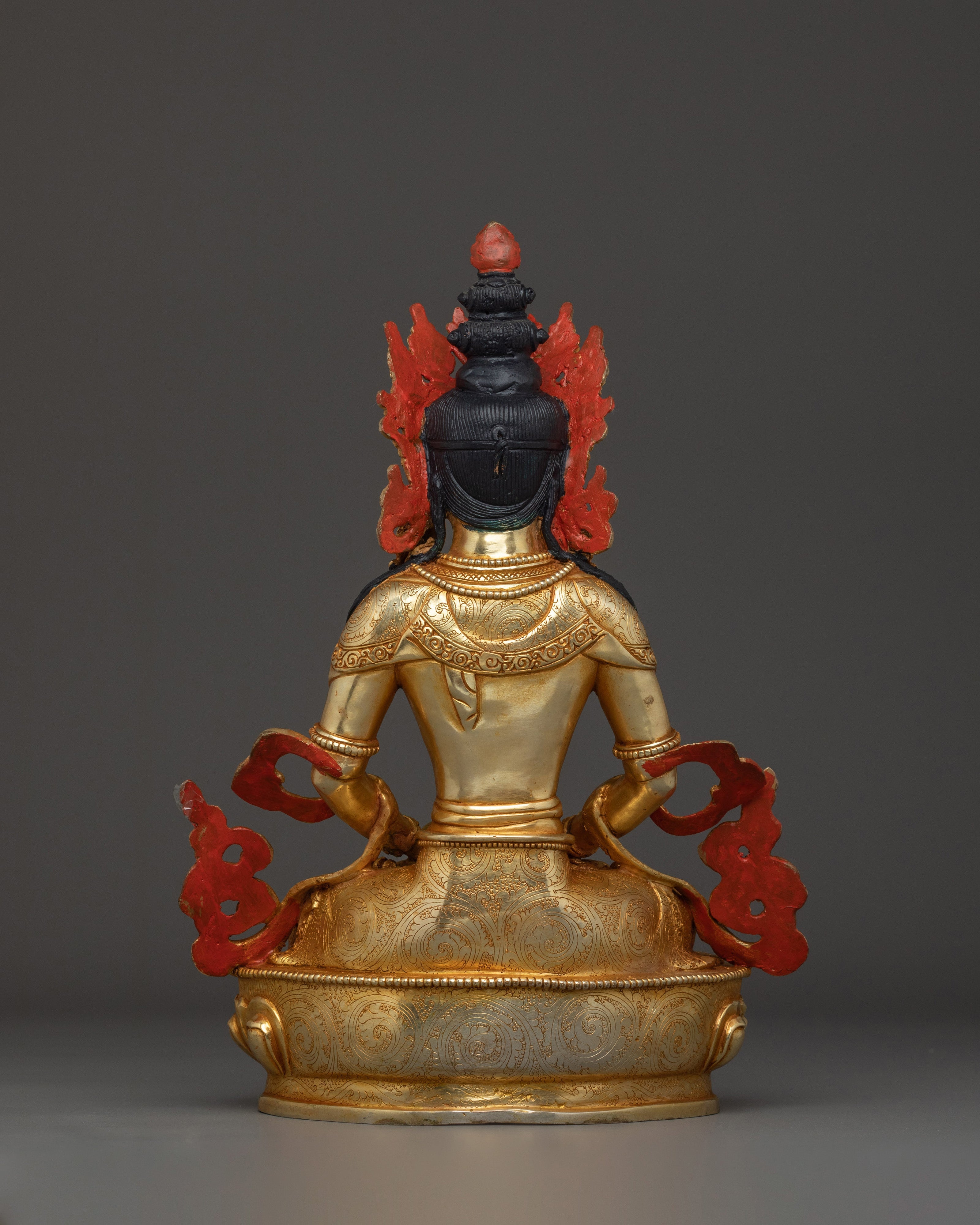 Amitayus Longevity Deity Statue | Tibetan Altar Decor for Vitality, Blessings & Meditation