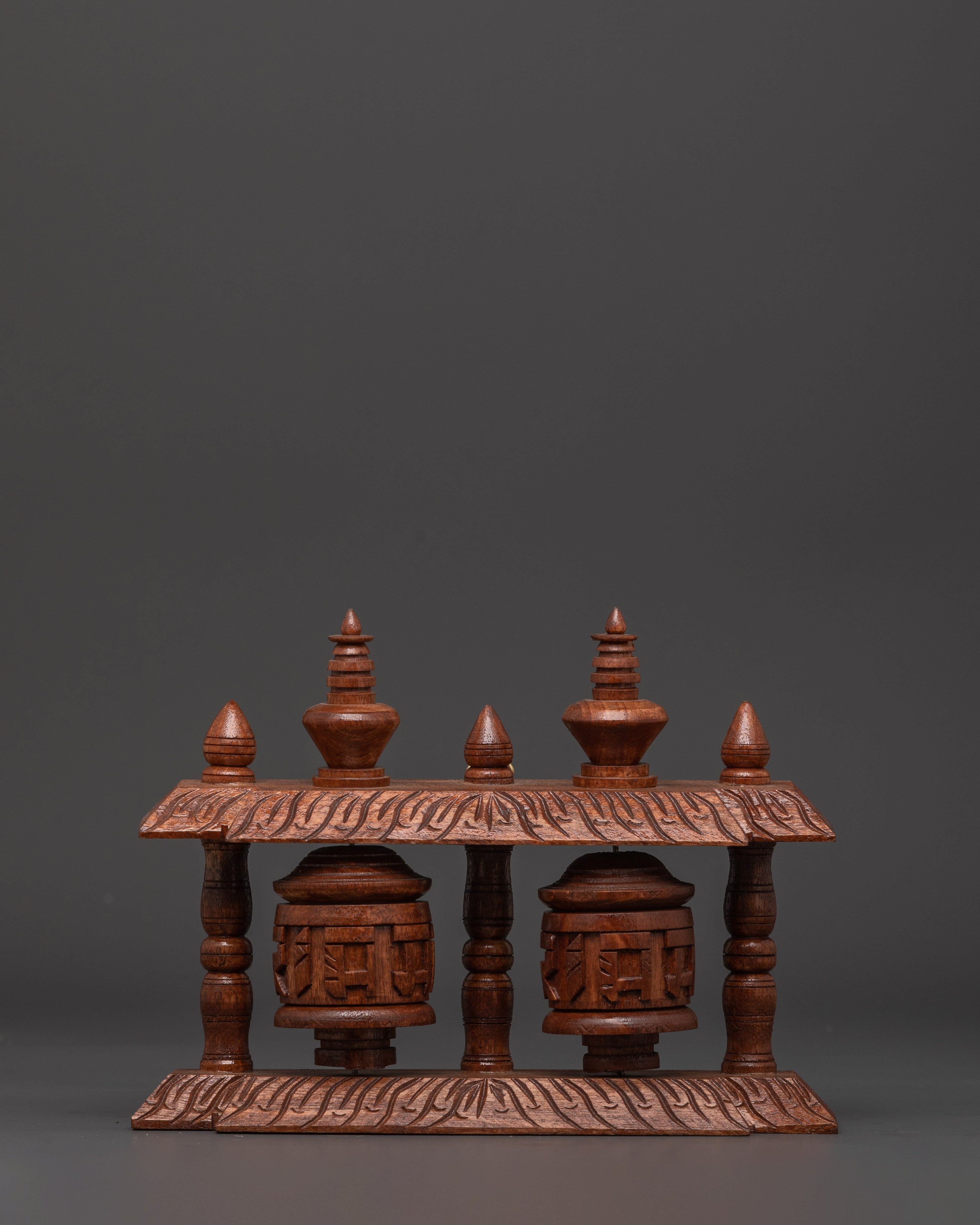Tibetan Wooden Prayer Wheel