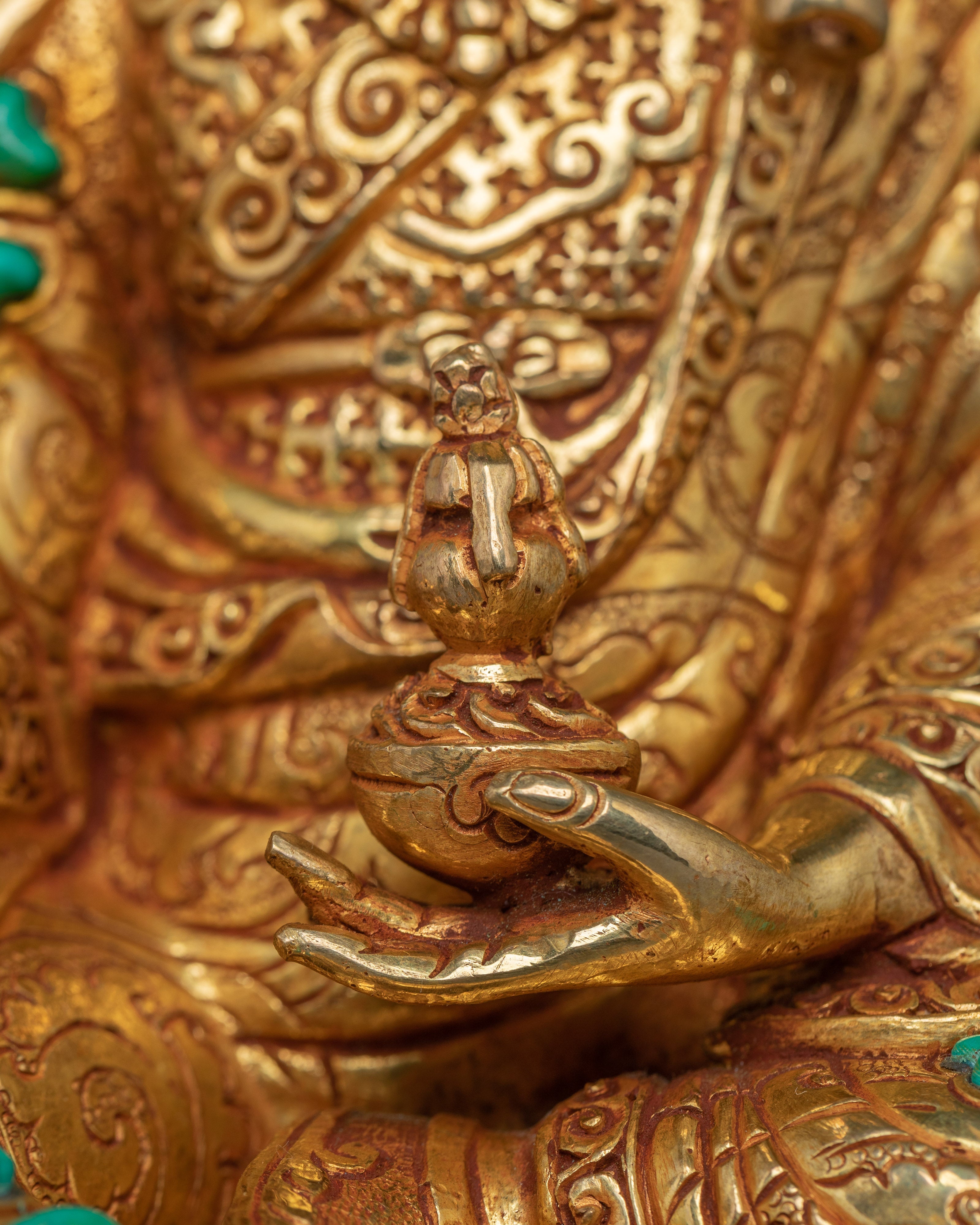 Radiant Guru Rinpoche Statue | Himalayan Padmasambhava Artwork