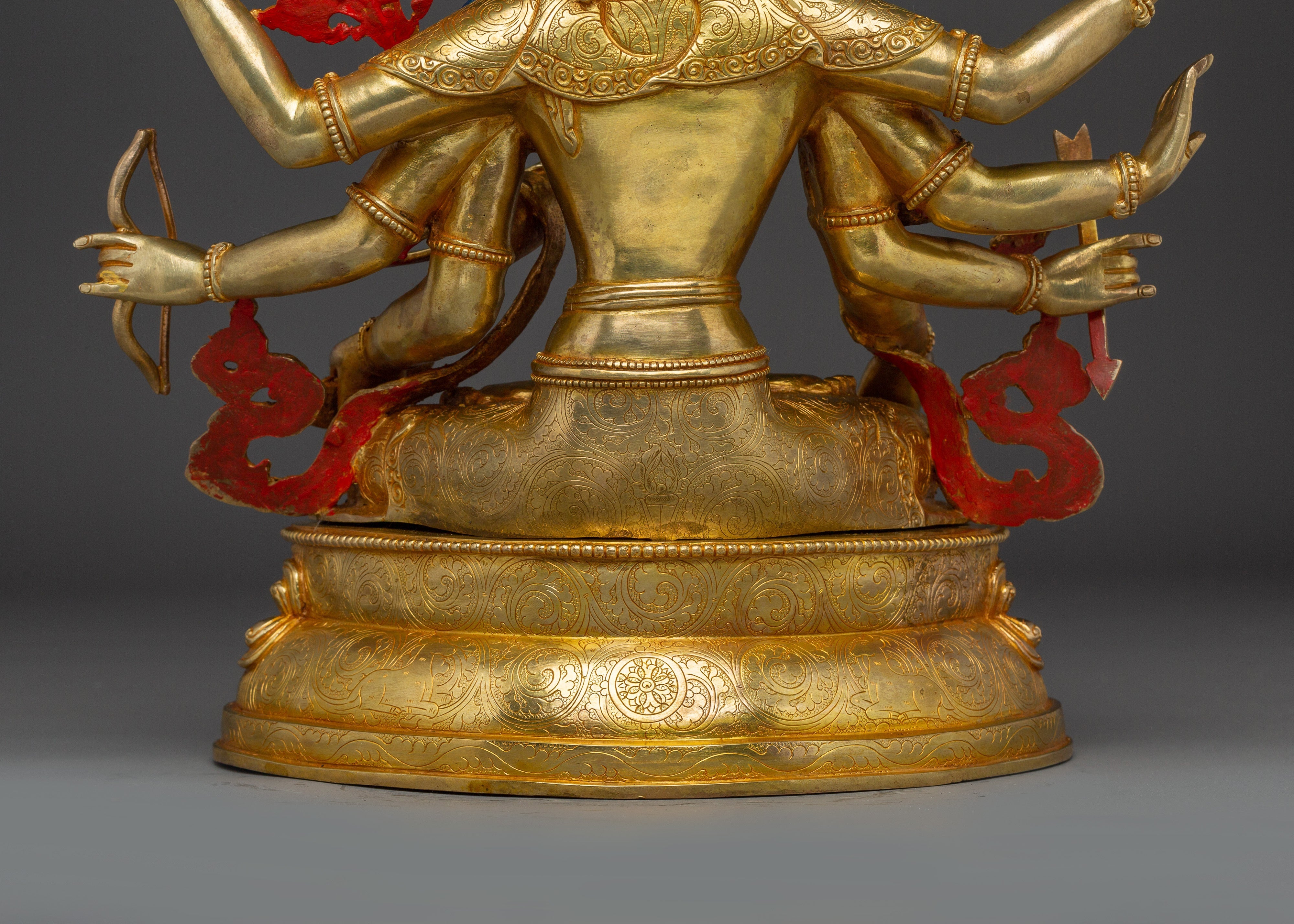 Maha Manjushri Golden Statue | Bodhisattva of Supreme Wisdom