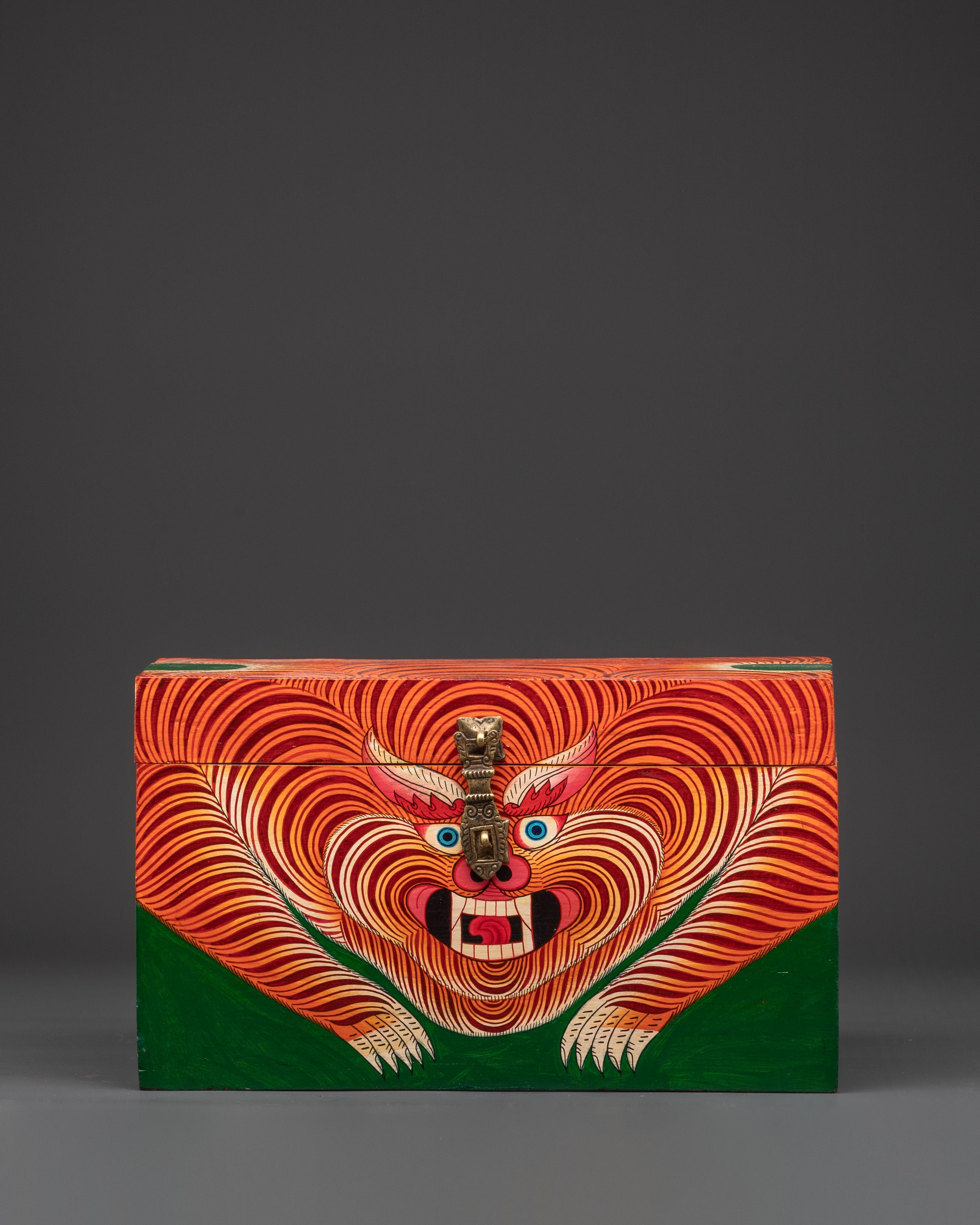 Hand Painted Tibetan Guardian Box