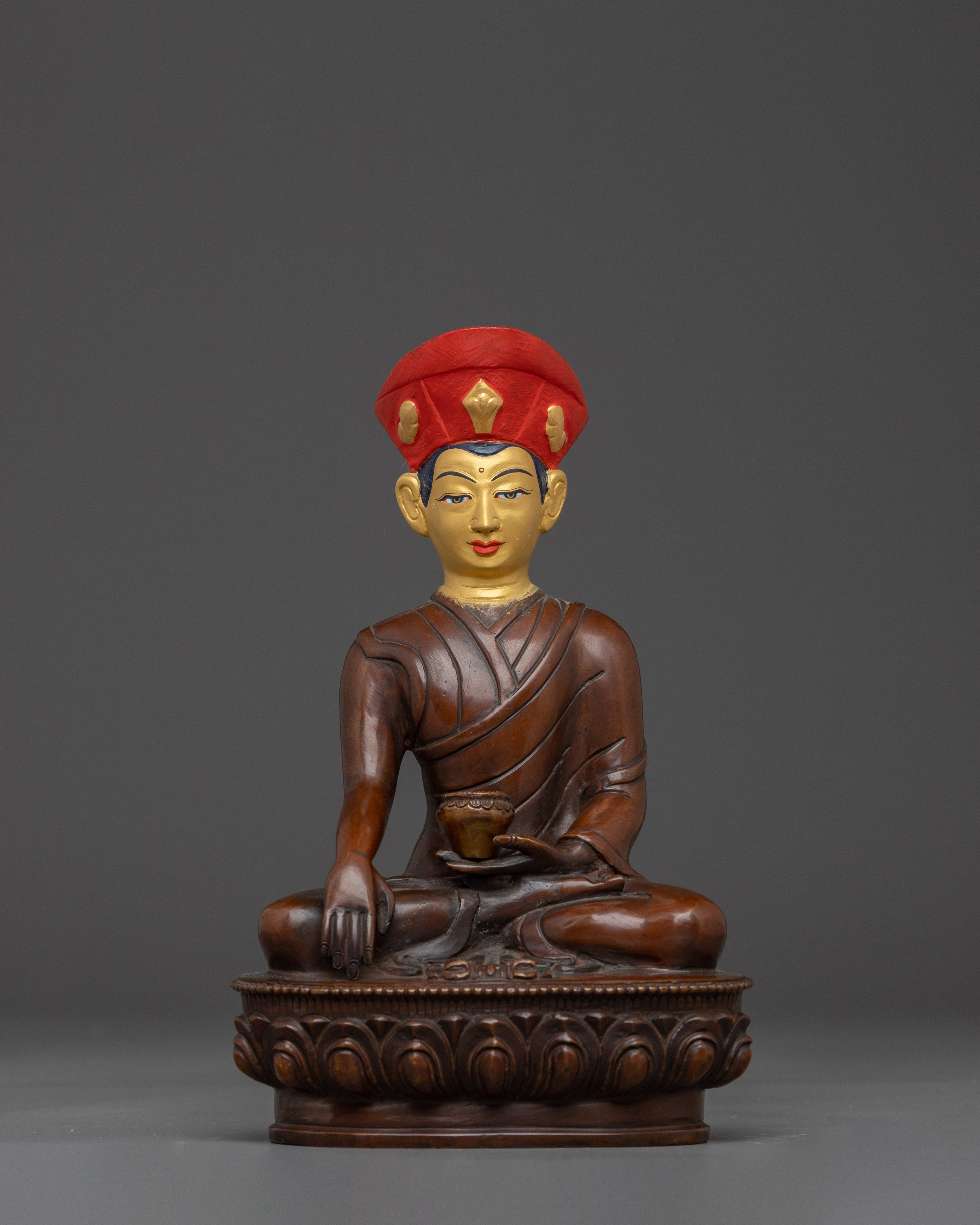 Handcrafted Jigten Sumgon Sculpture | Tibetan Buddhist Deity