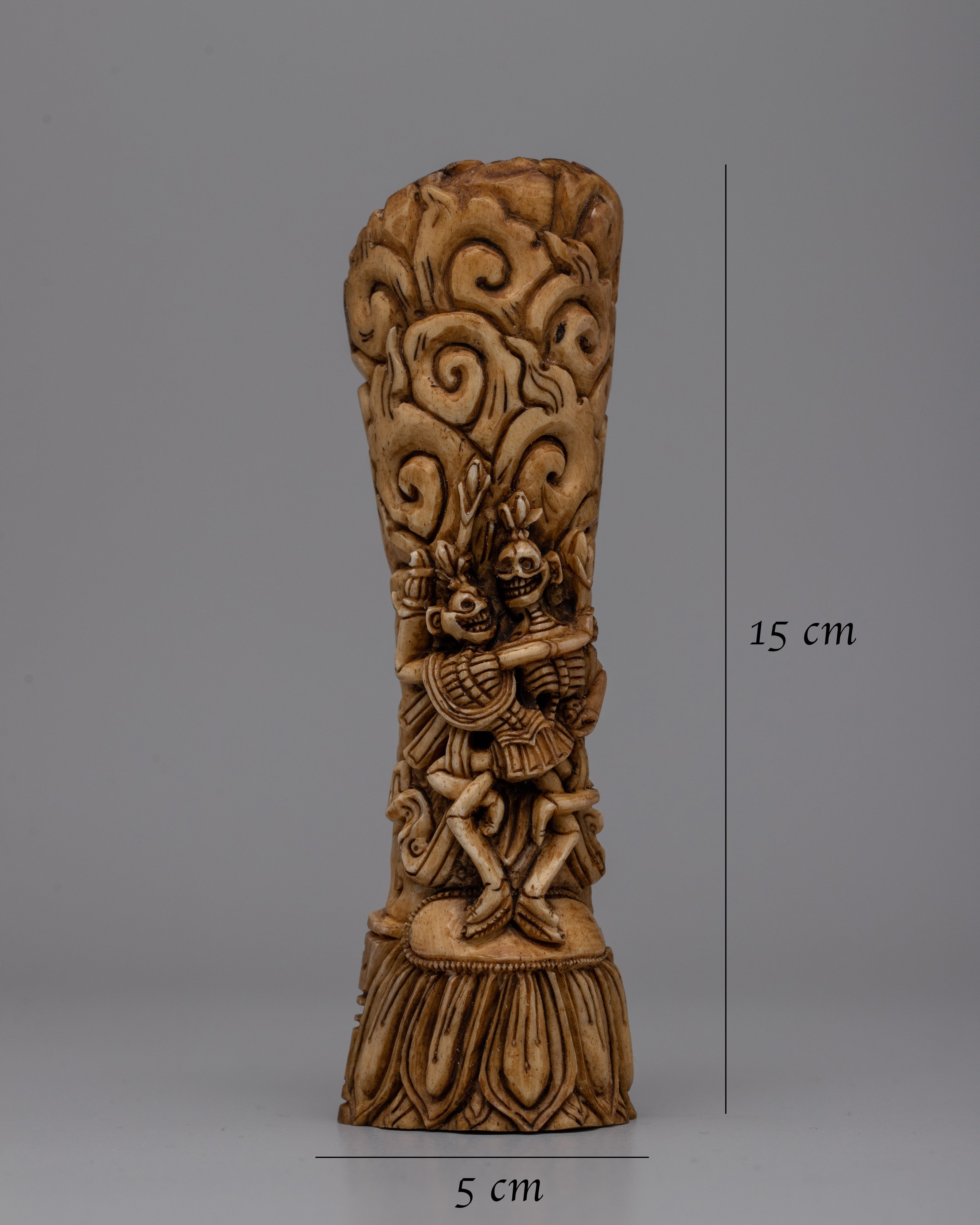 Citipati Tibet Bone Seal | Sacred Symbol Reflecting Buddhist Spirituality and Protection