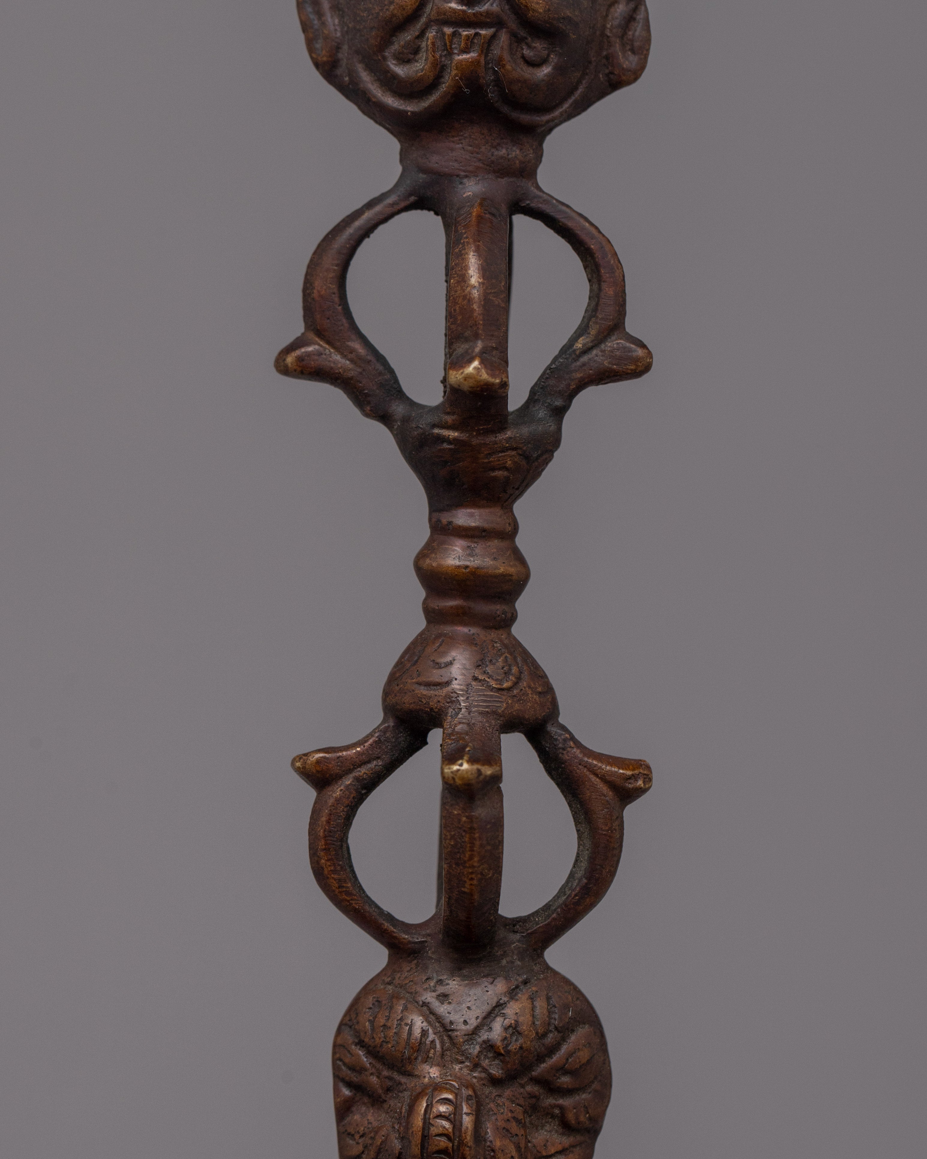 Brass Vajra Phurba | Spiritual Dagger Enhancing Meditation and Ceremonial Practices