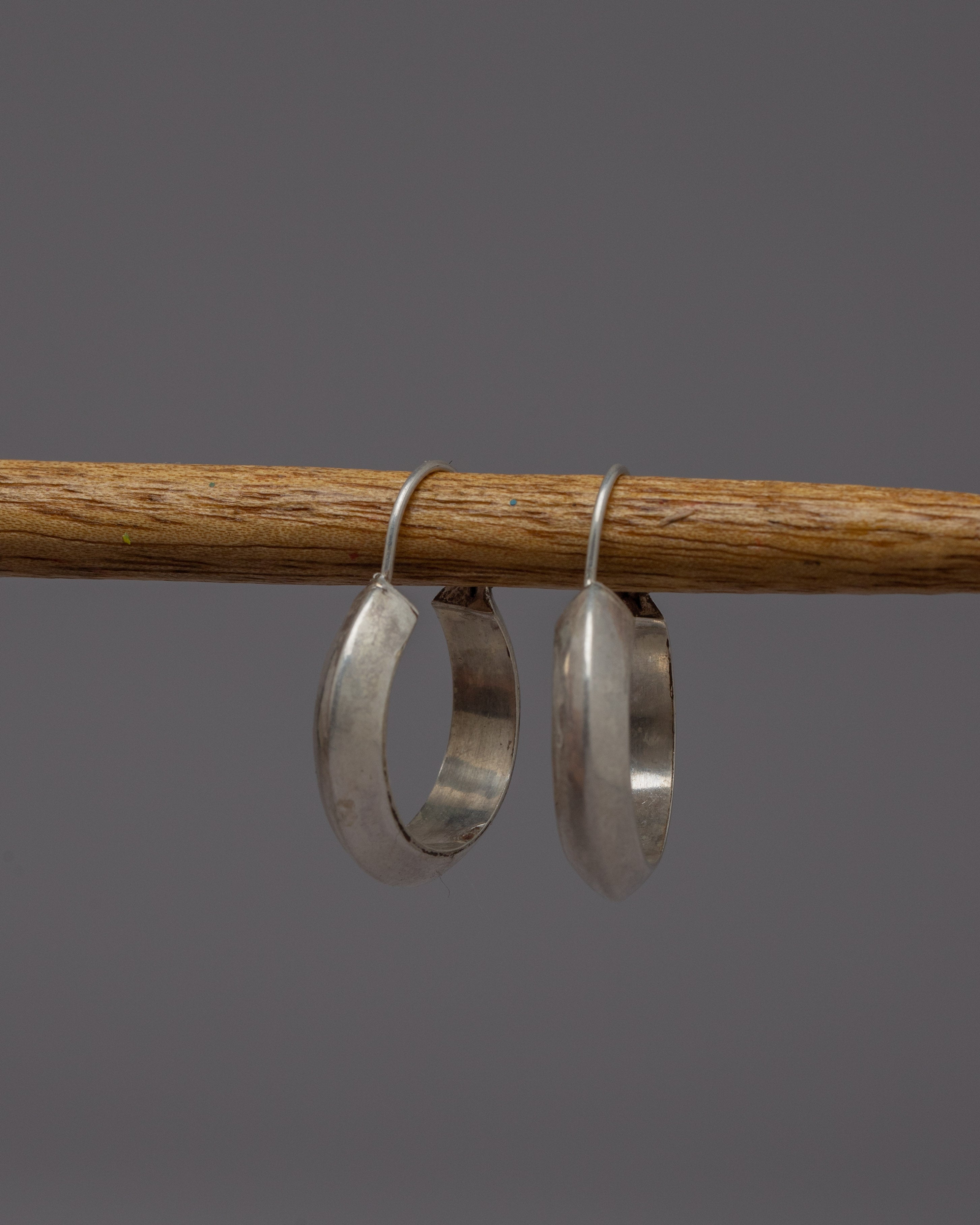 Hoop Silver Earrings Set | Handcrafted Earrings Enhancing Any Outfit with Elegant Silver