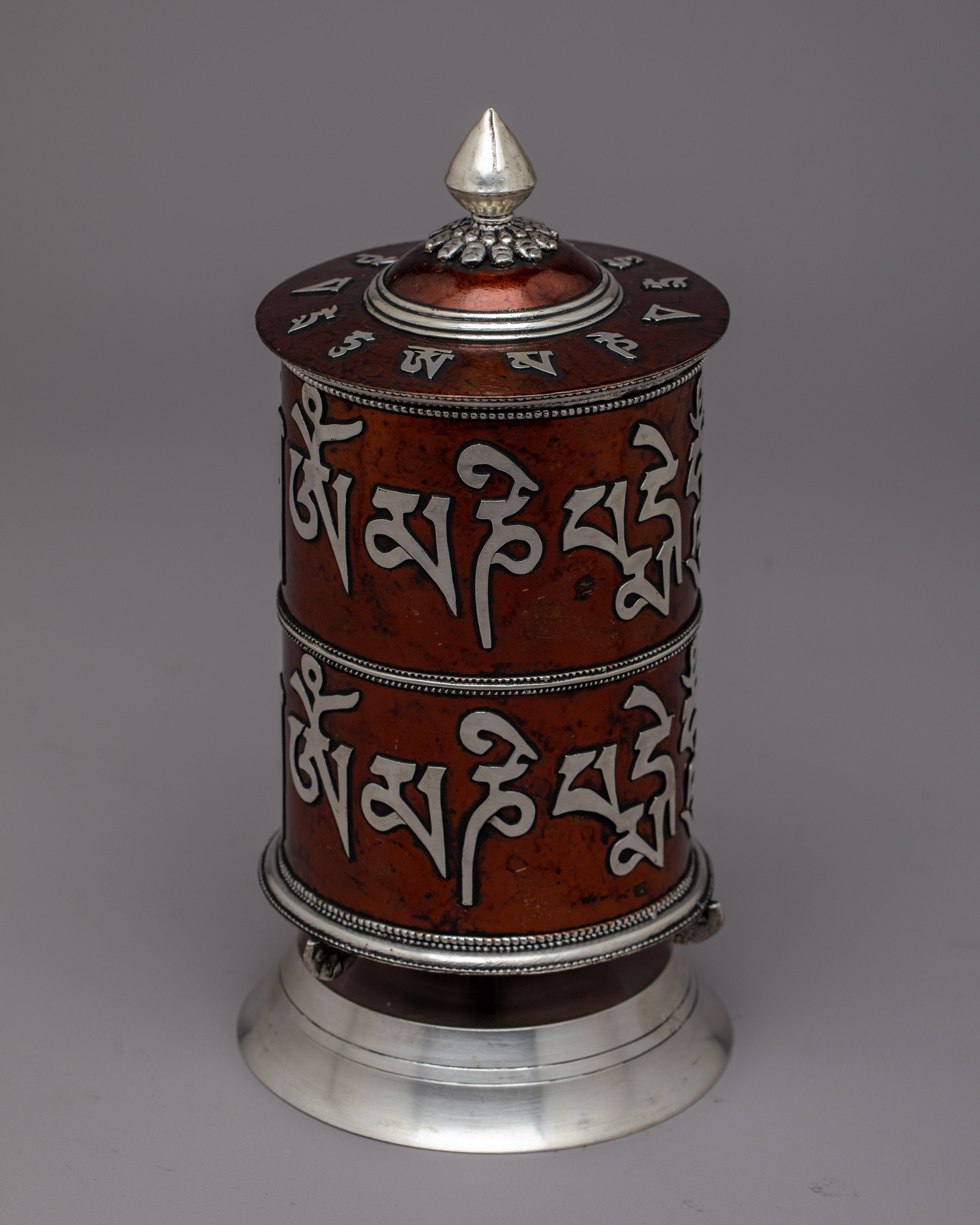 Buddhist Spinning Prayer Wheel | Traditional Handcrafted Tool for Home Altar and Meditation