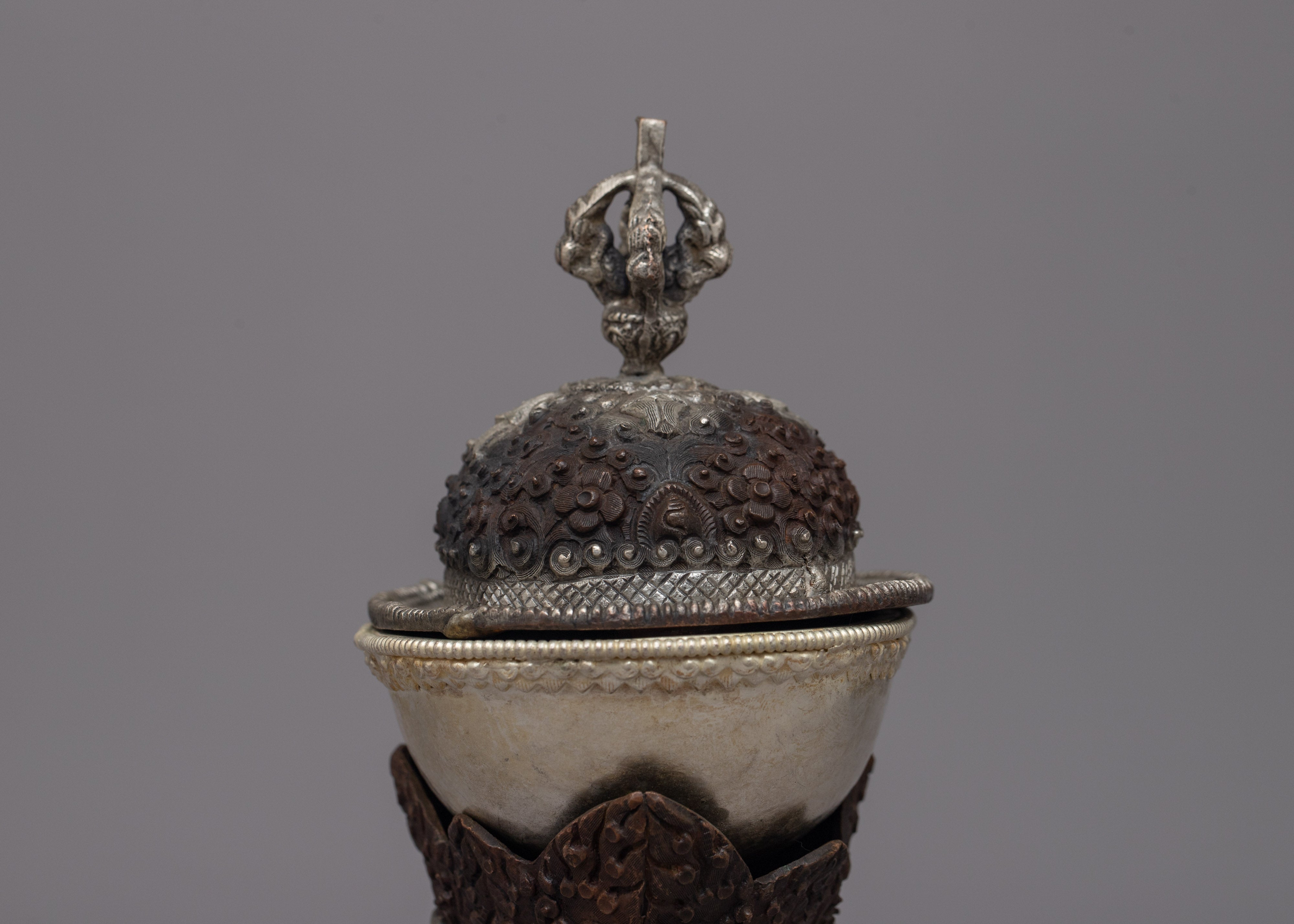 Tibetan Kapala Skull | Sacred Buddhist Ritual Bowls for Spiritual Offering & Ceremonies