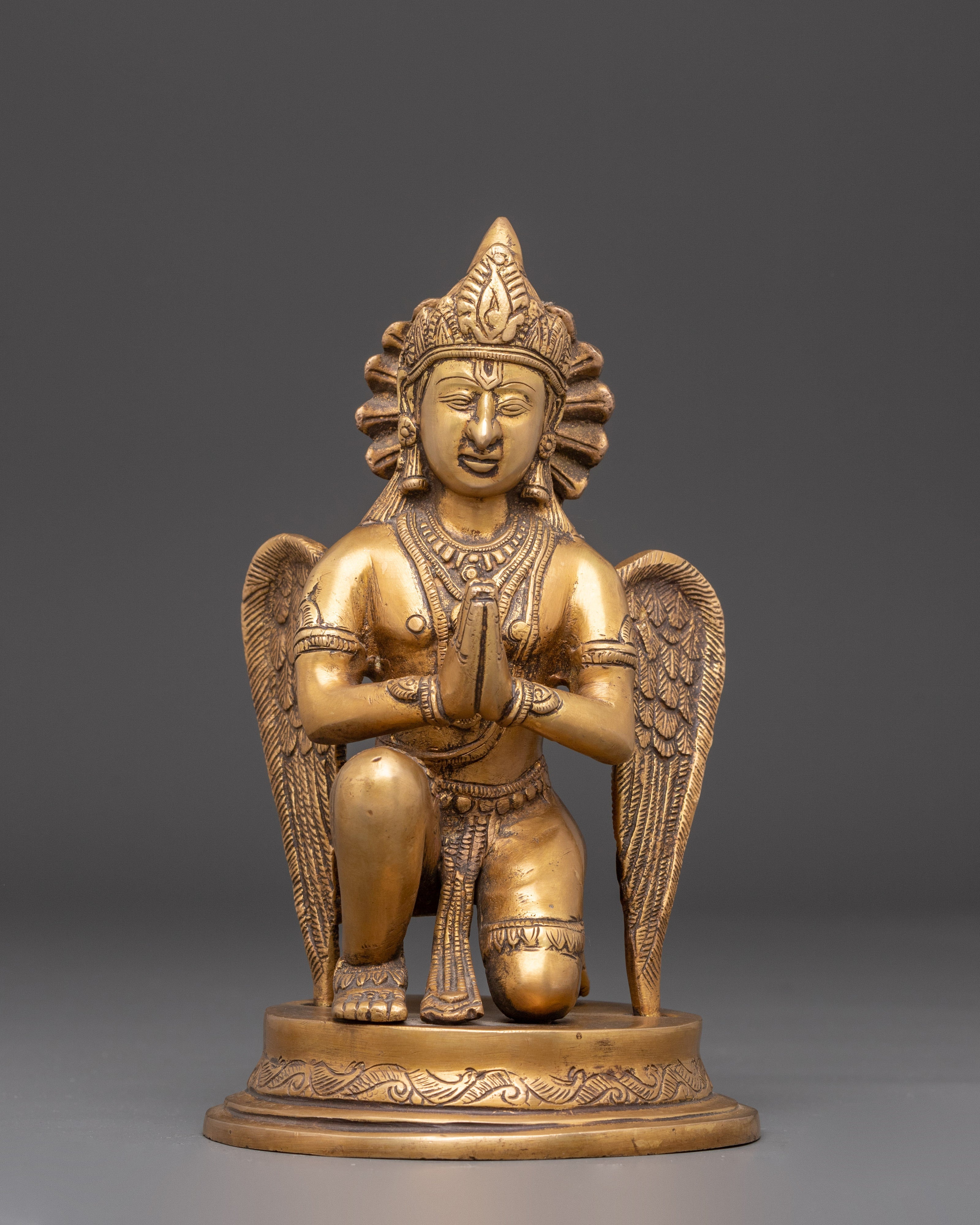 Sacred Buddhist Deity Garuda | Mythical Bird Sculpture