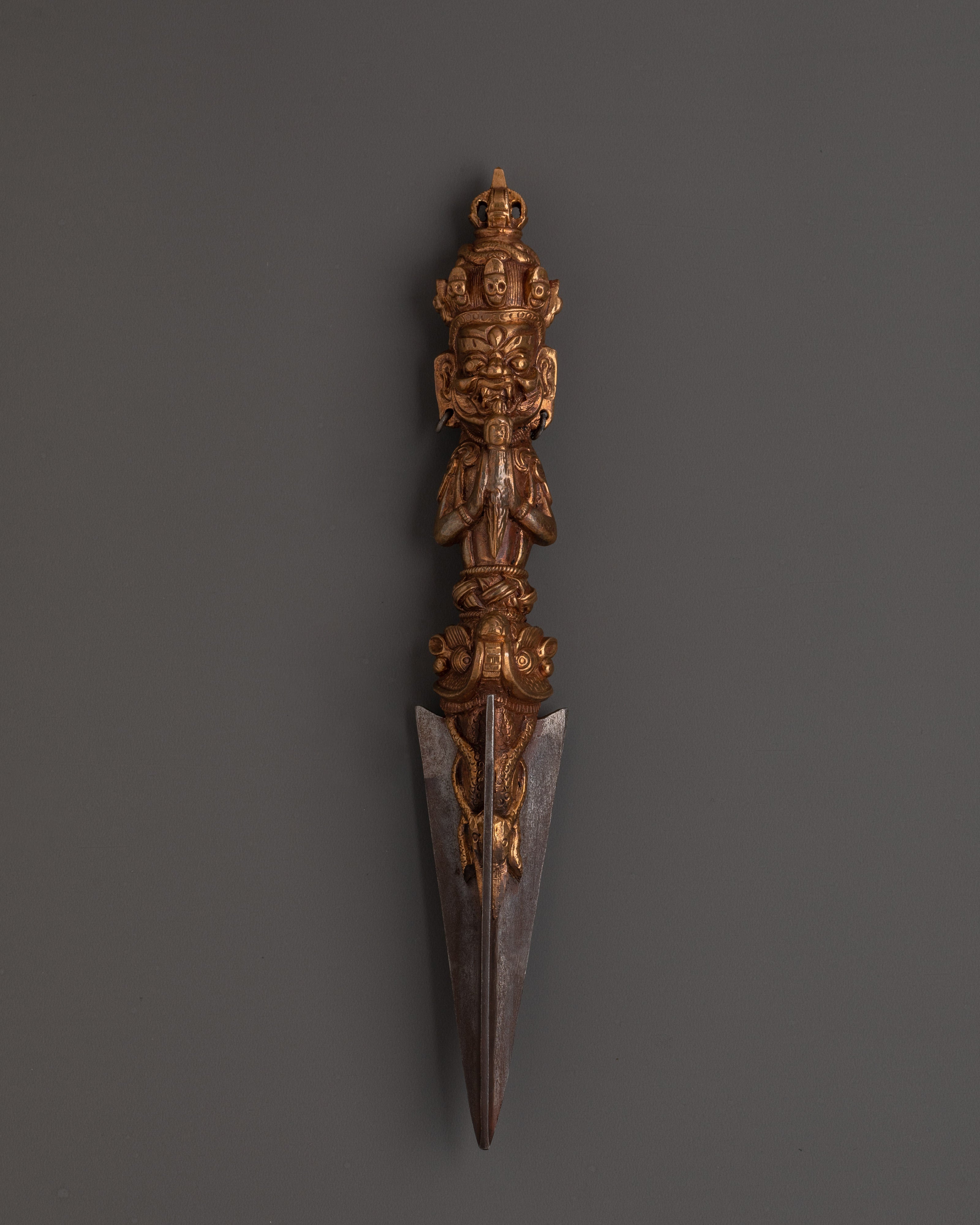 Handcrafted Copper Iron Phurba Dagger