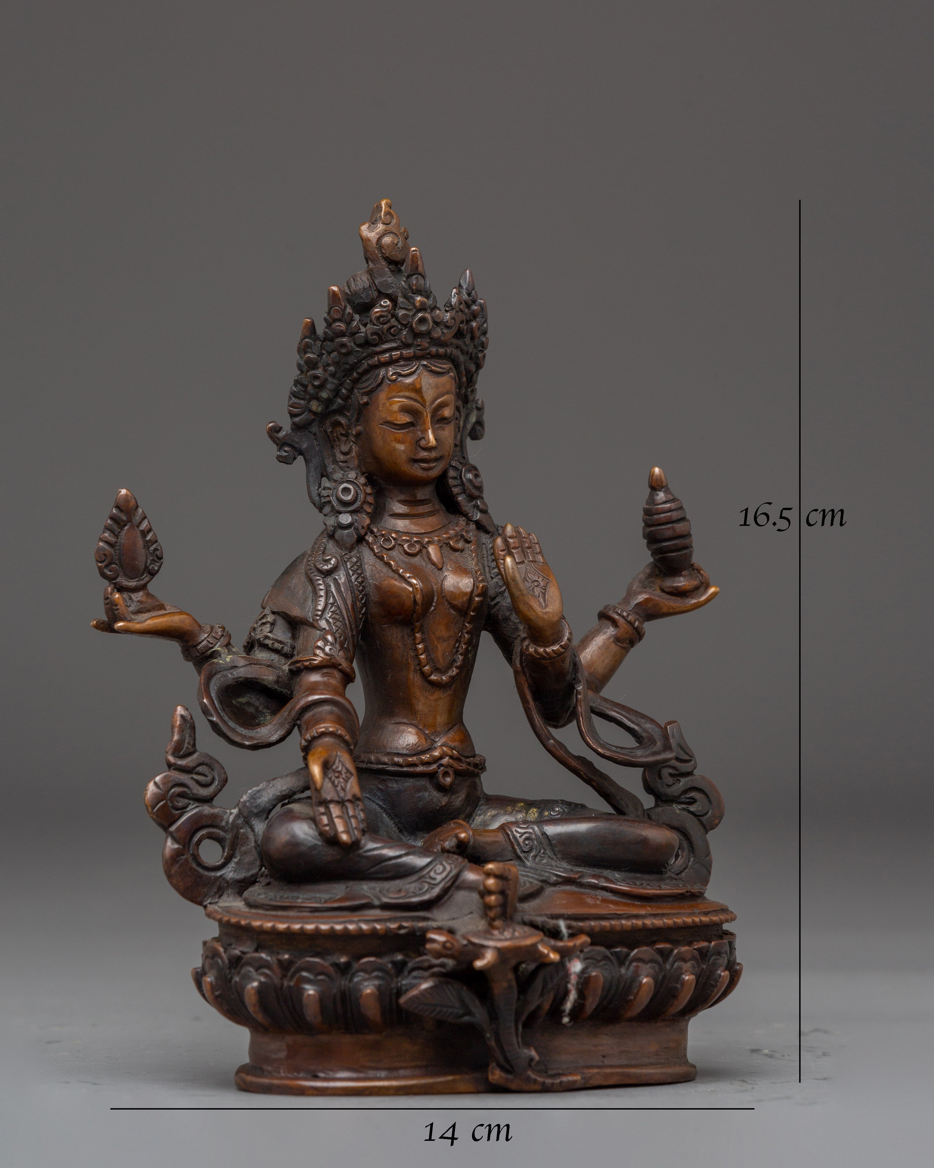 Laxmi Mata Oxidized Statue