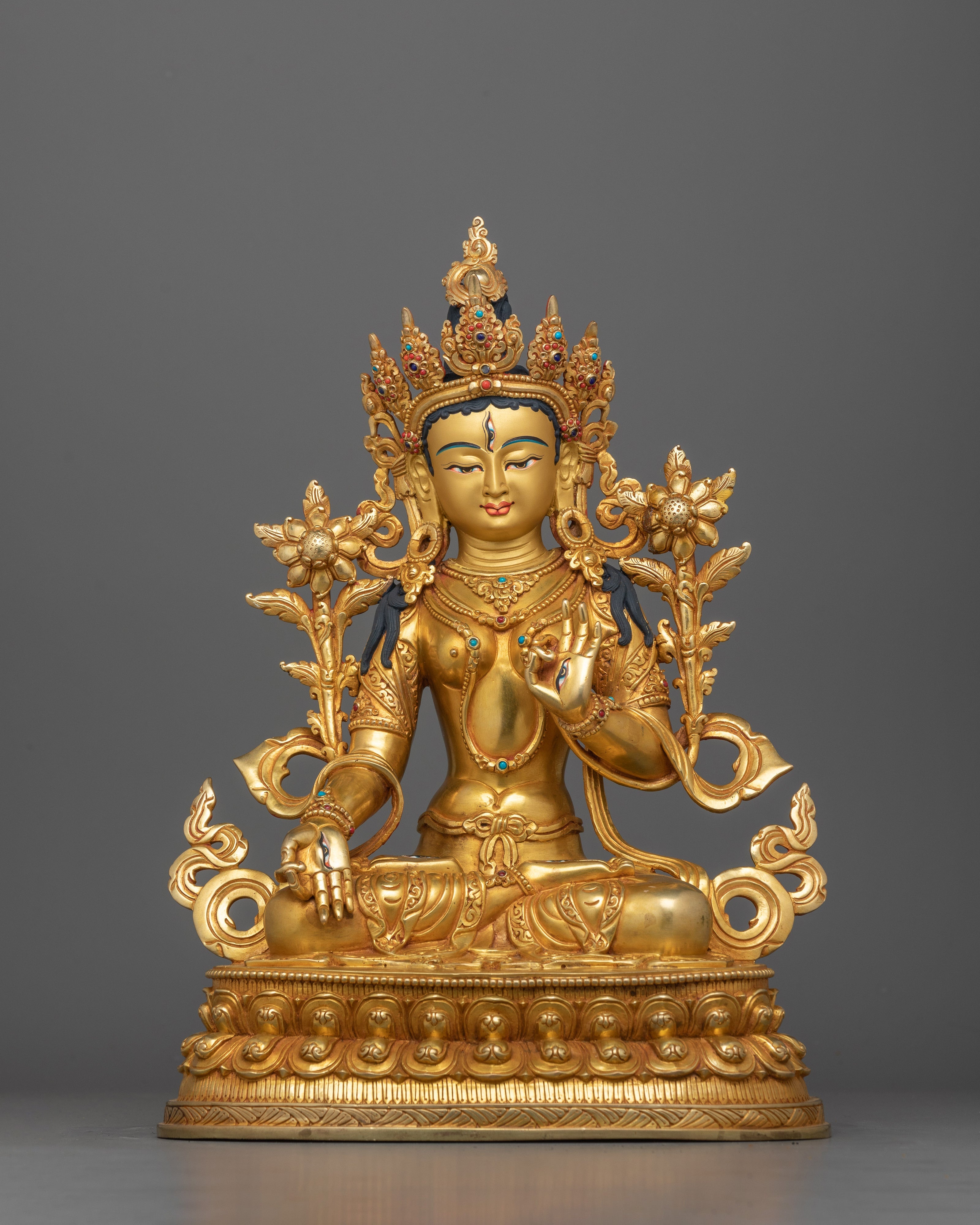 Compassionate Energy of White Tara Figurine | Guiding  display picture 1