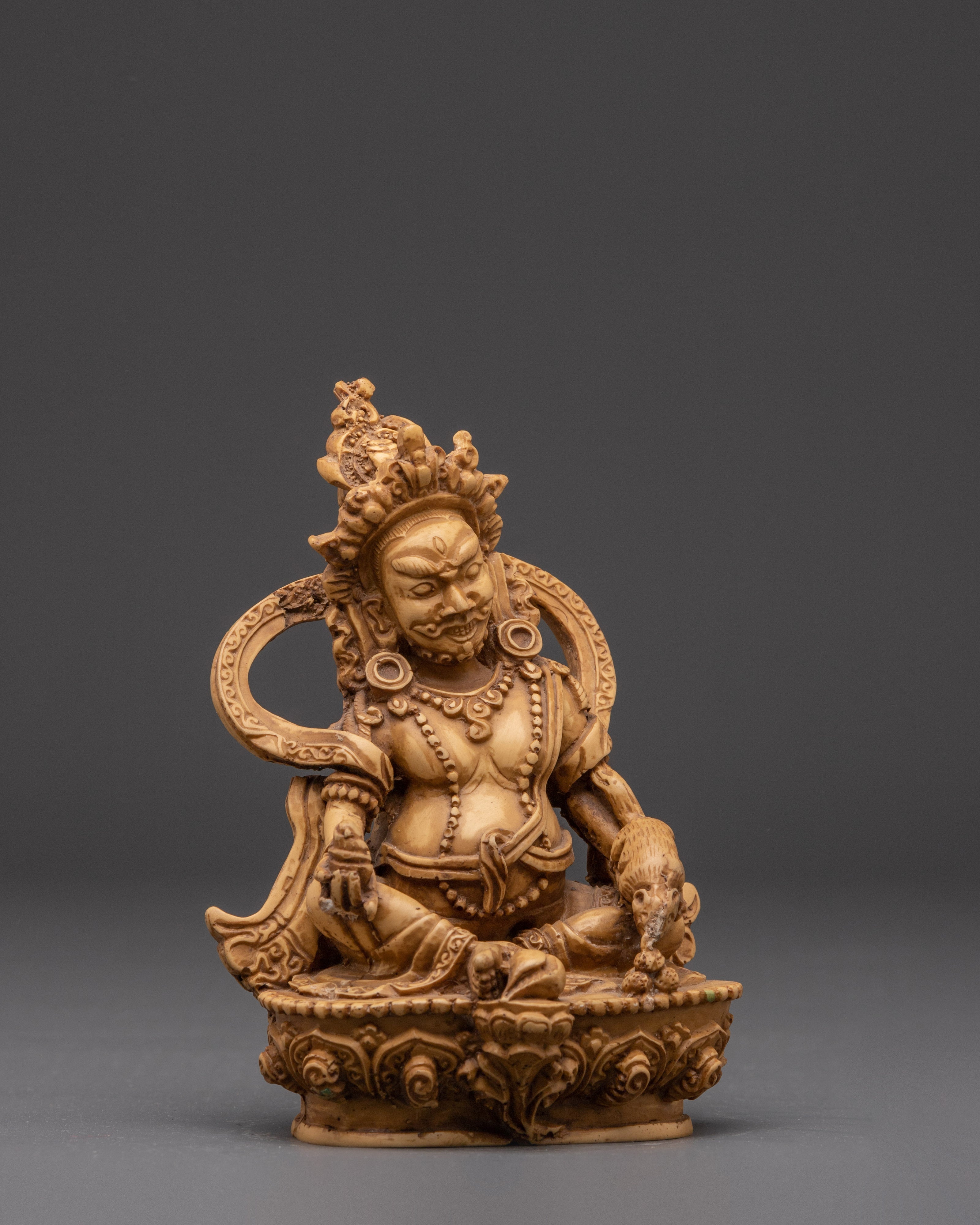 Dzambhala God of Prosperity Sculpture | Symbol of Wealth and Compassion