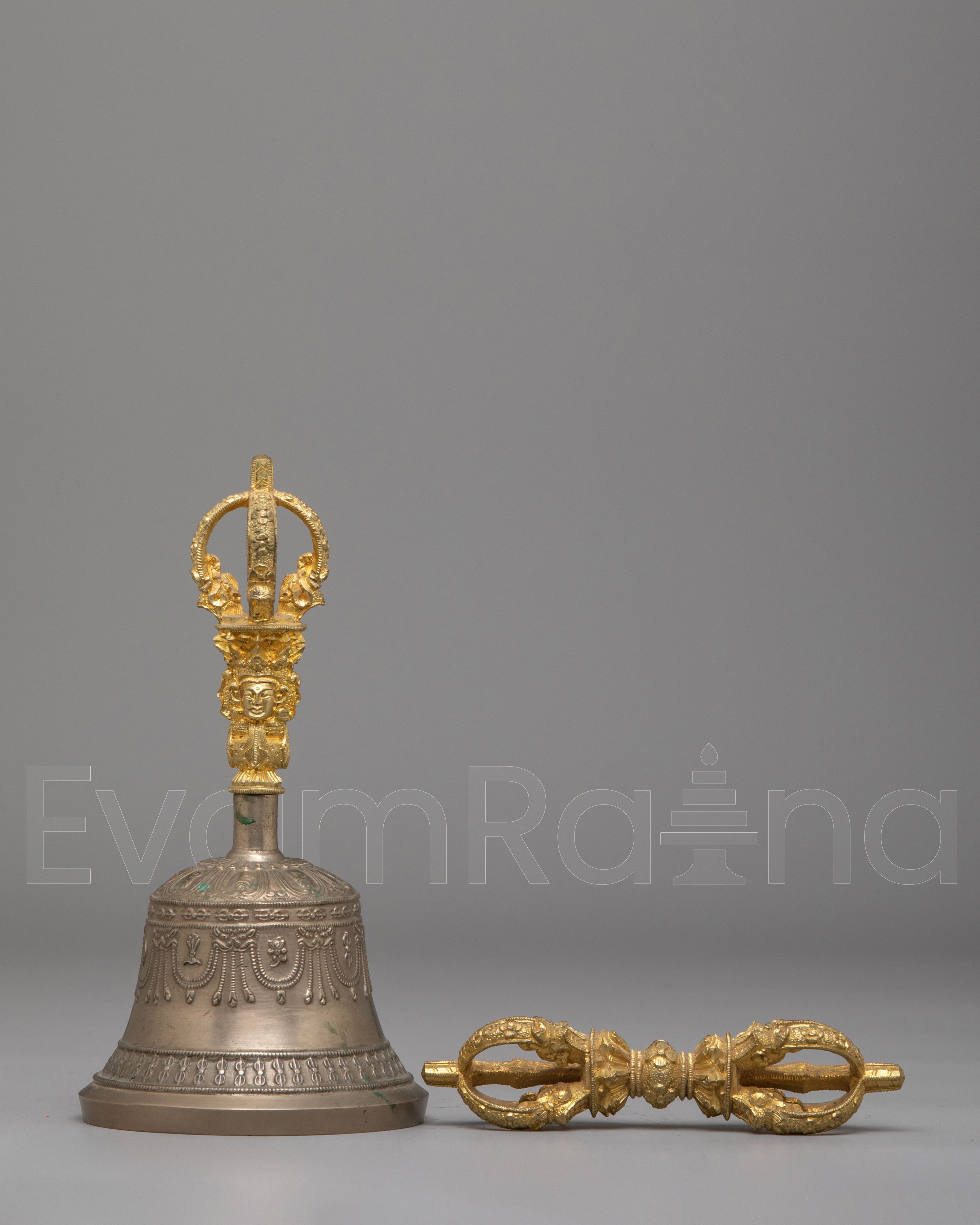 Buddhist Altar Vajra & Bell Set