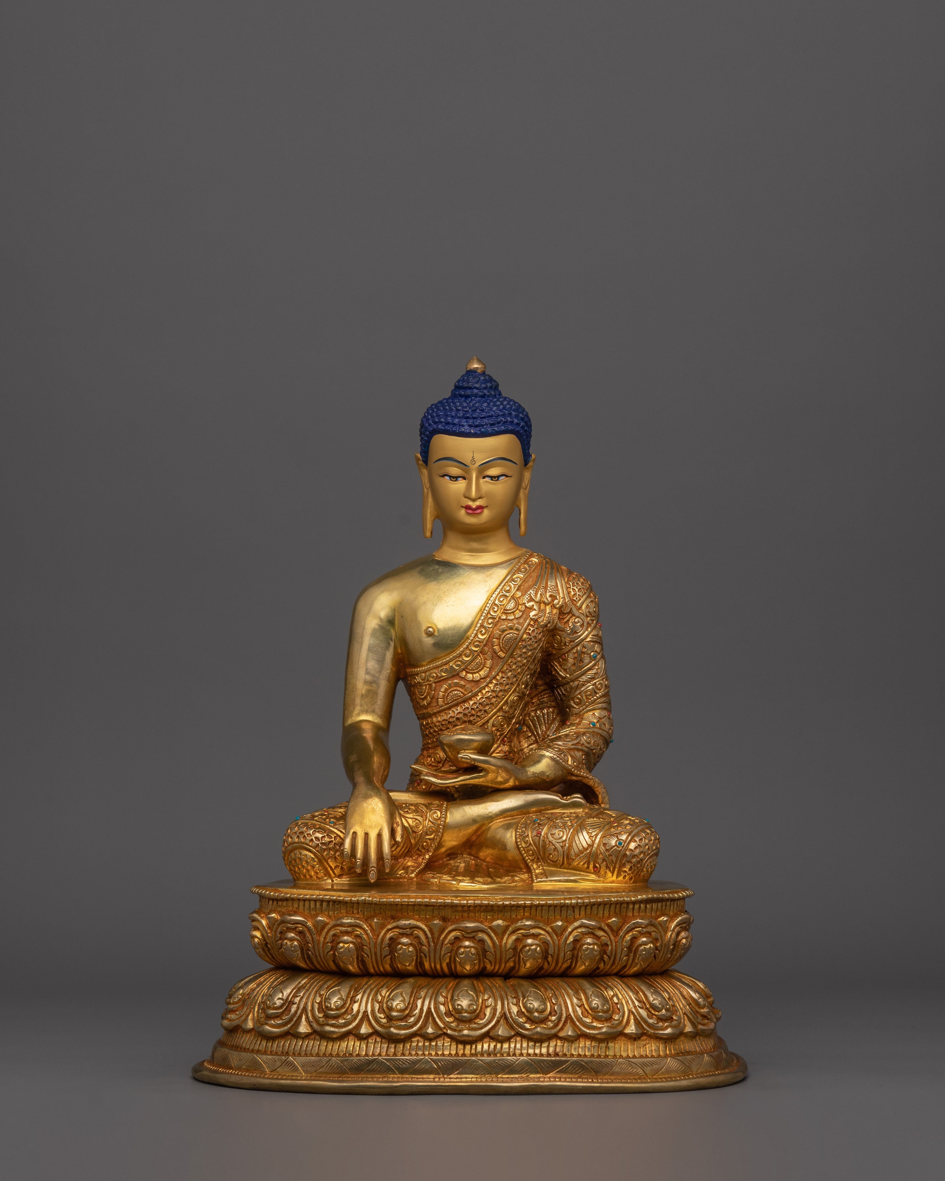 24K Gold Gilded First Buddha Shakyamuni Statue | The Supreme Enlightened One