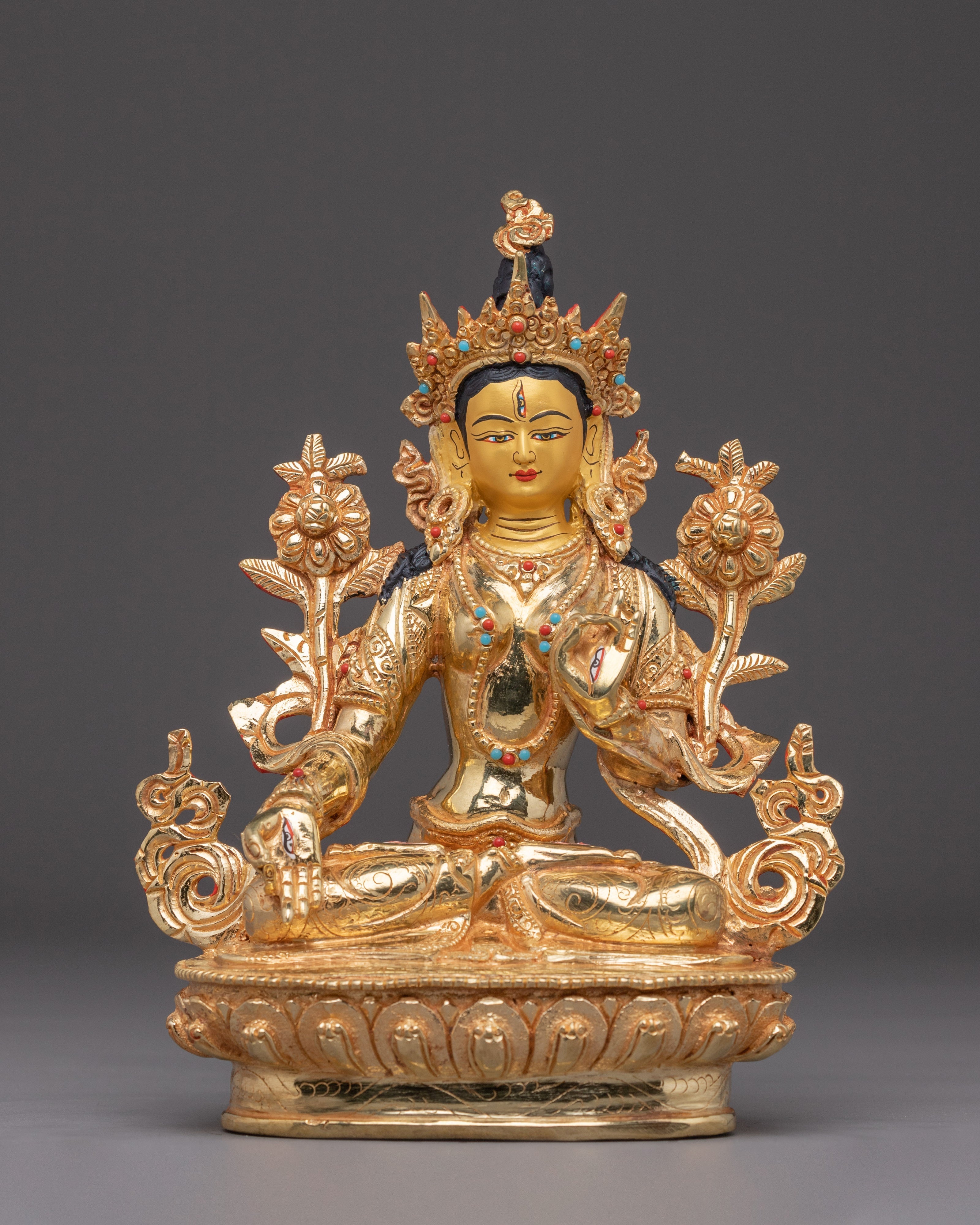 Handmade Tibetan White Tara Artwork