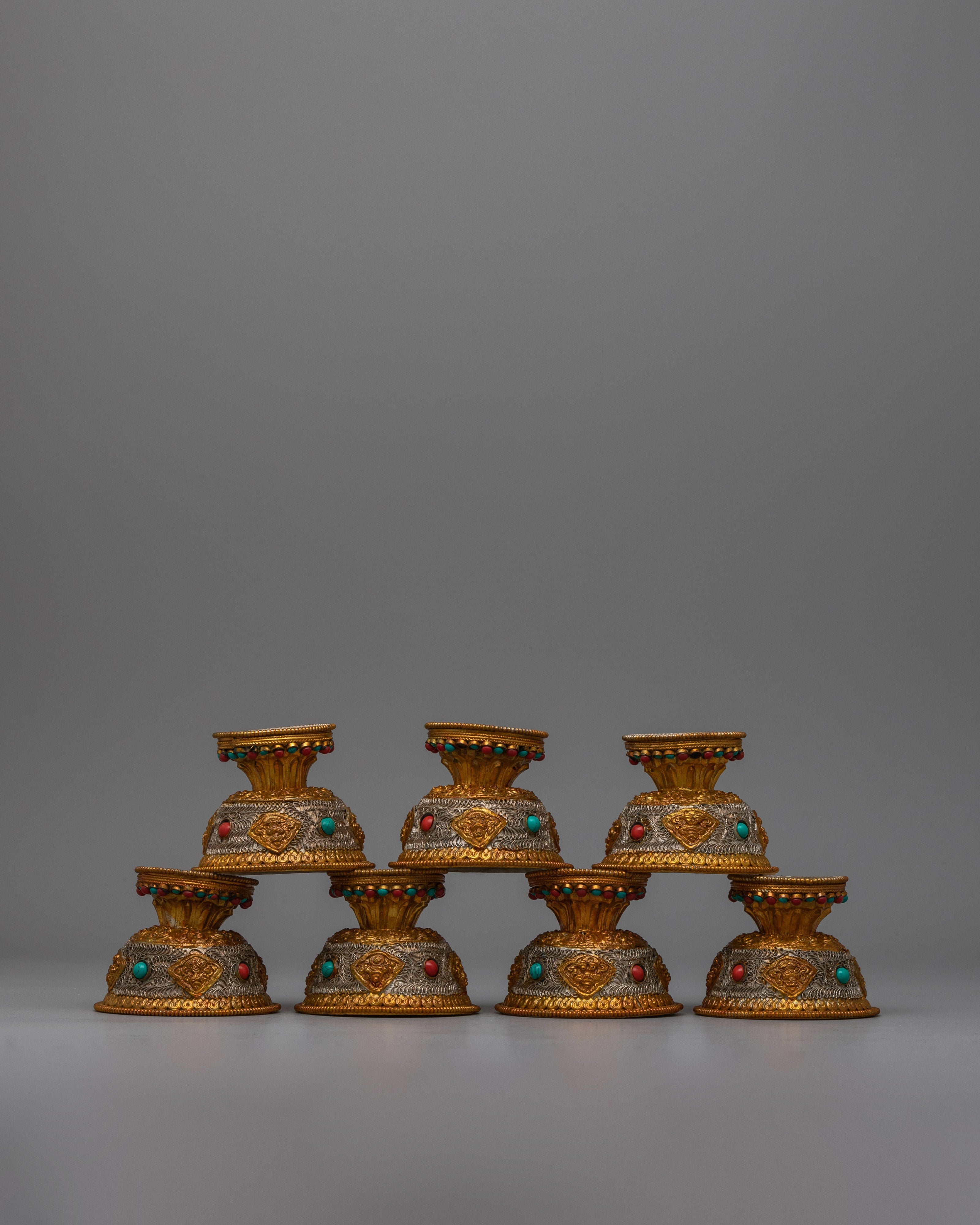 Handcrafted Ritual Offering Bowl | Traditional Tibetan Ritual Vessel