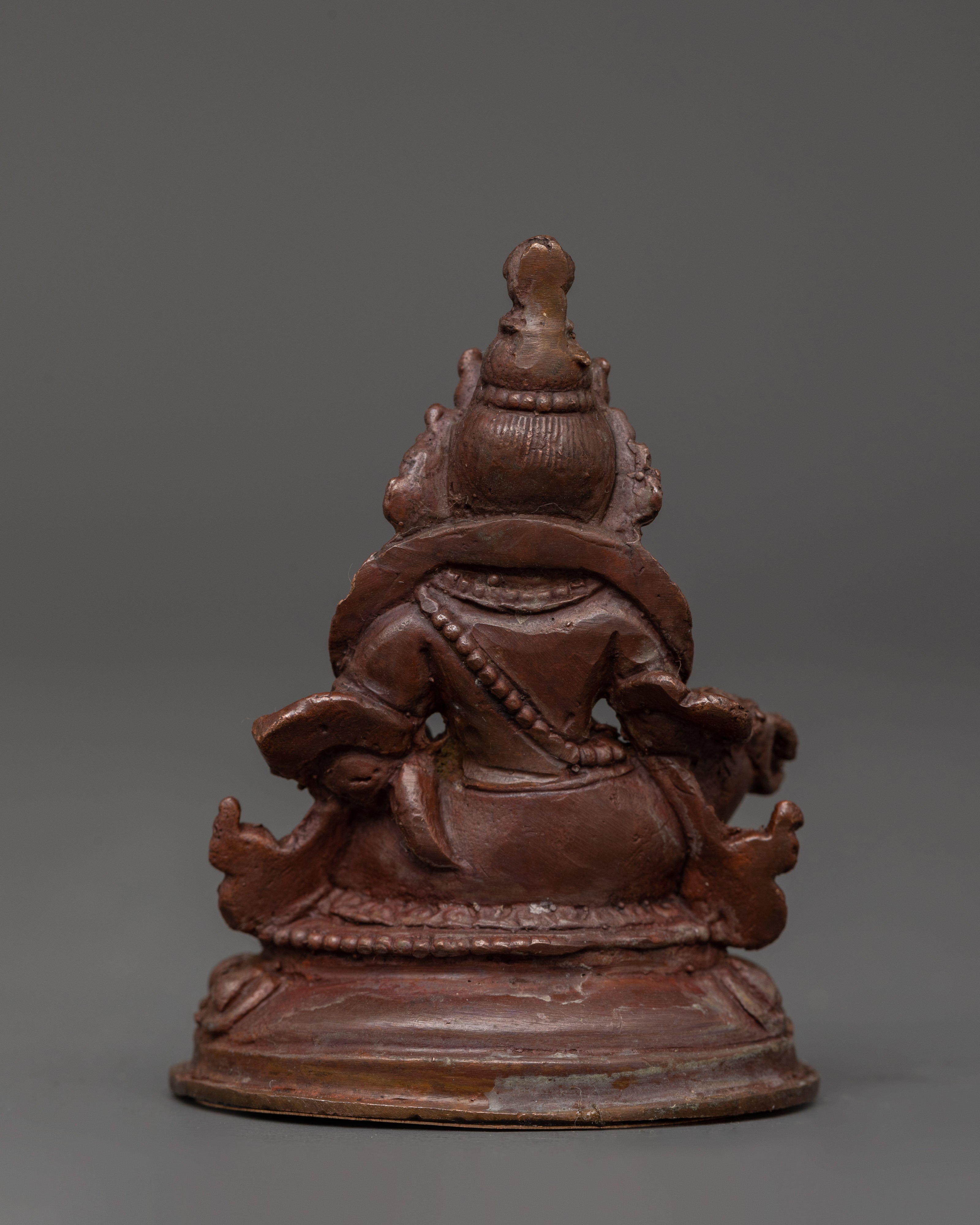 Dzambhala Oxidized Copper Statue | Wrathful Fierce Wealth Deity