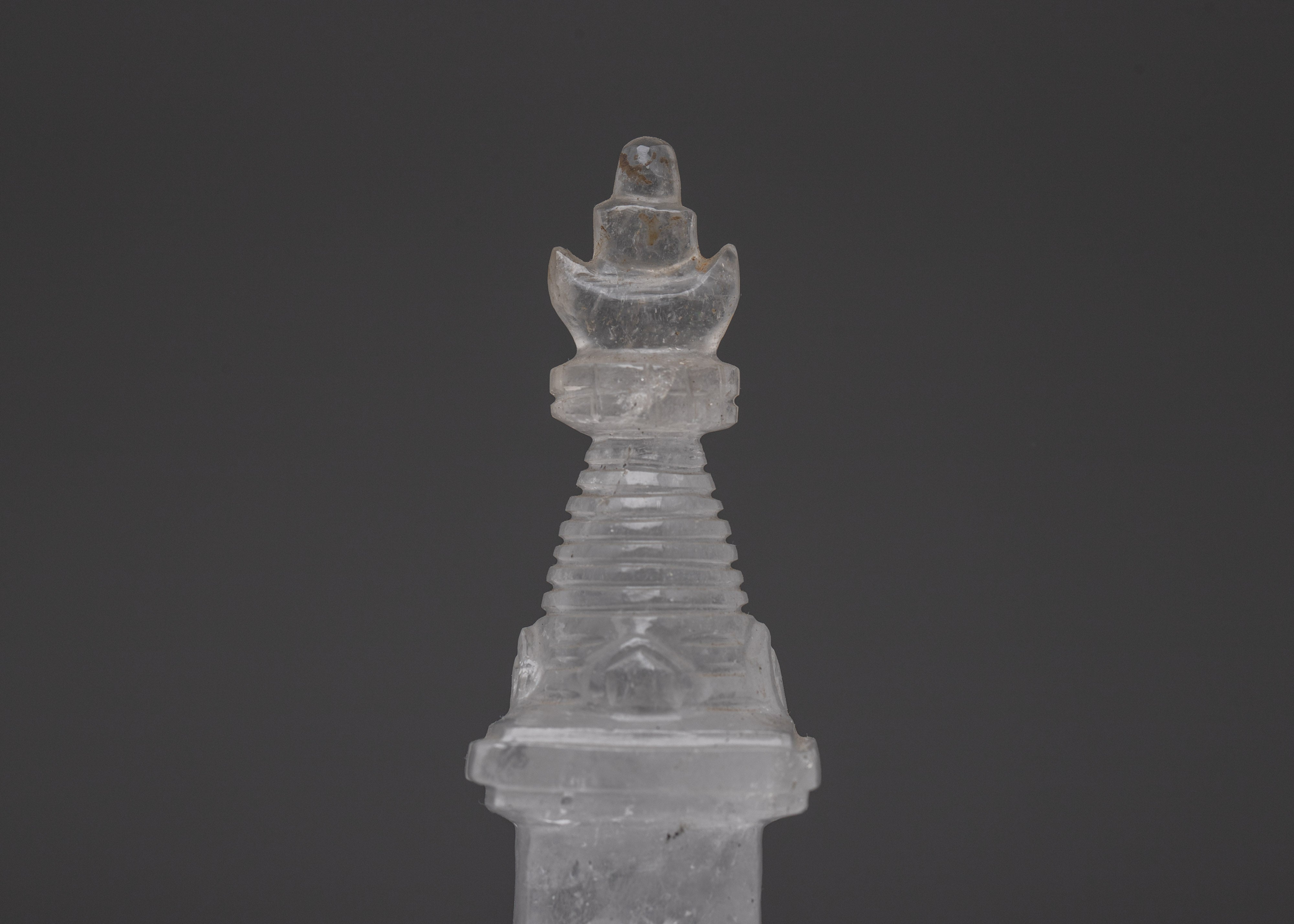 Crystal Buddhist Stupa Structure | Path to Enlightenment and Divine Presence