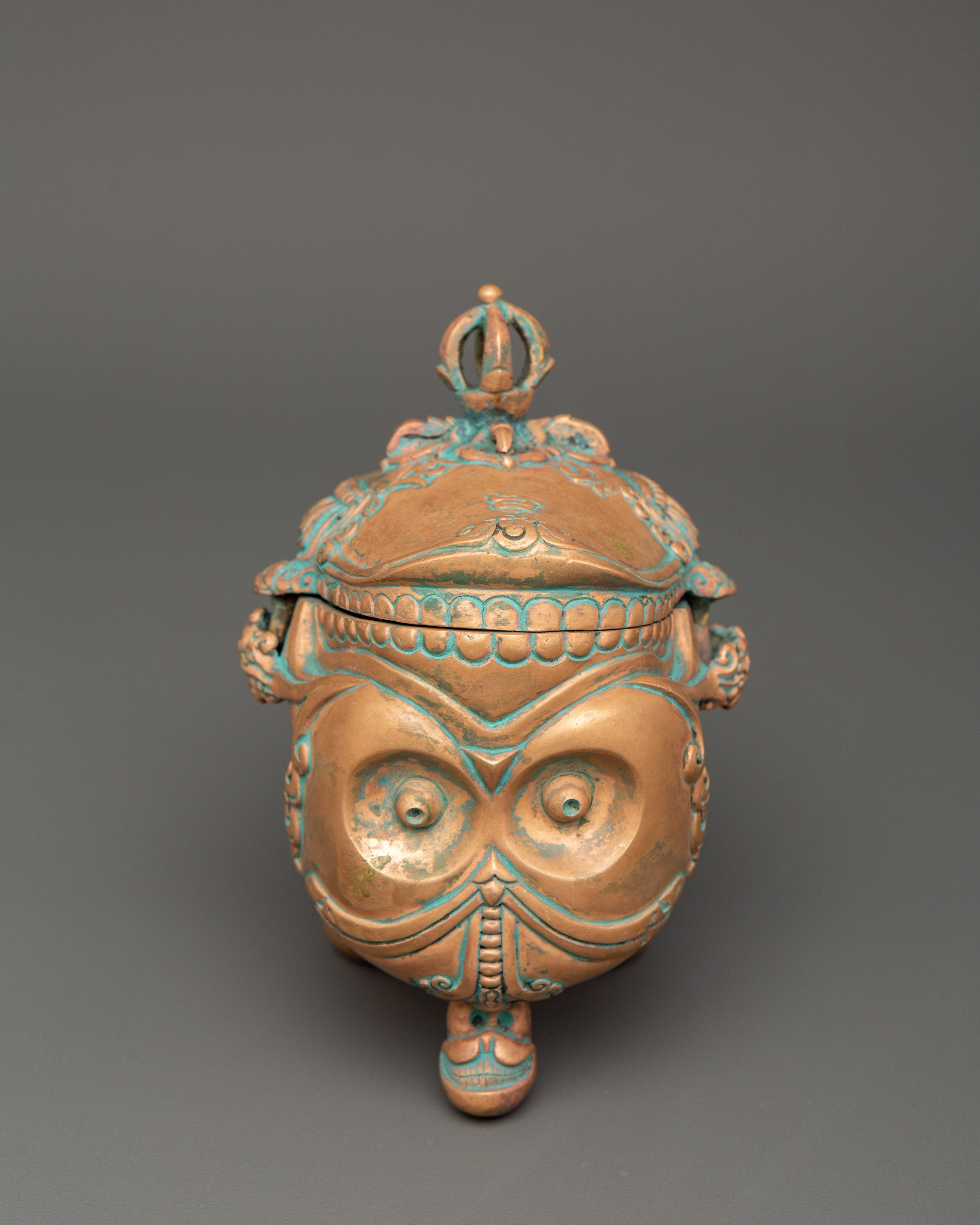Copper Kapala | Tibetan Ritual Skull Bowl