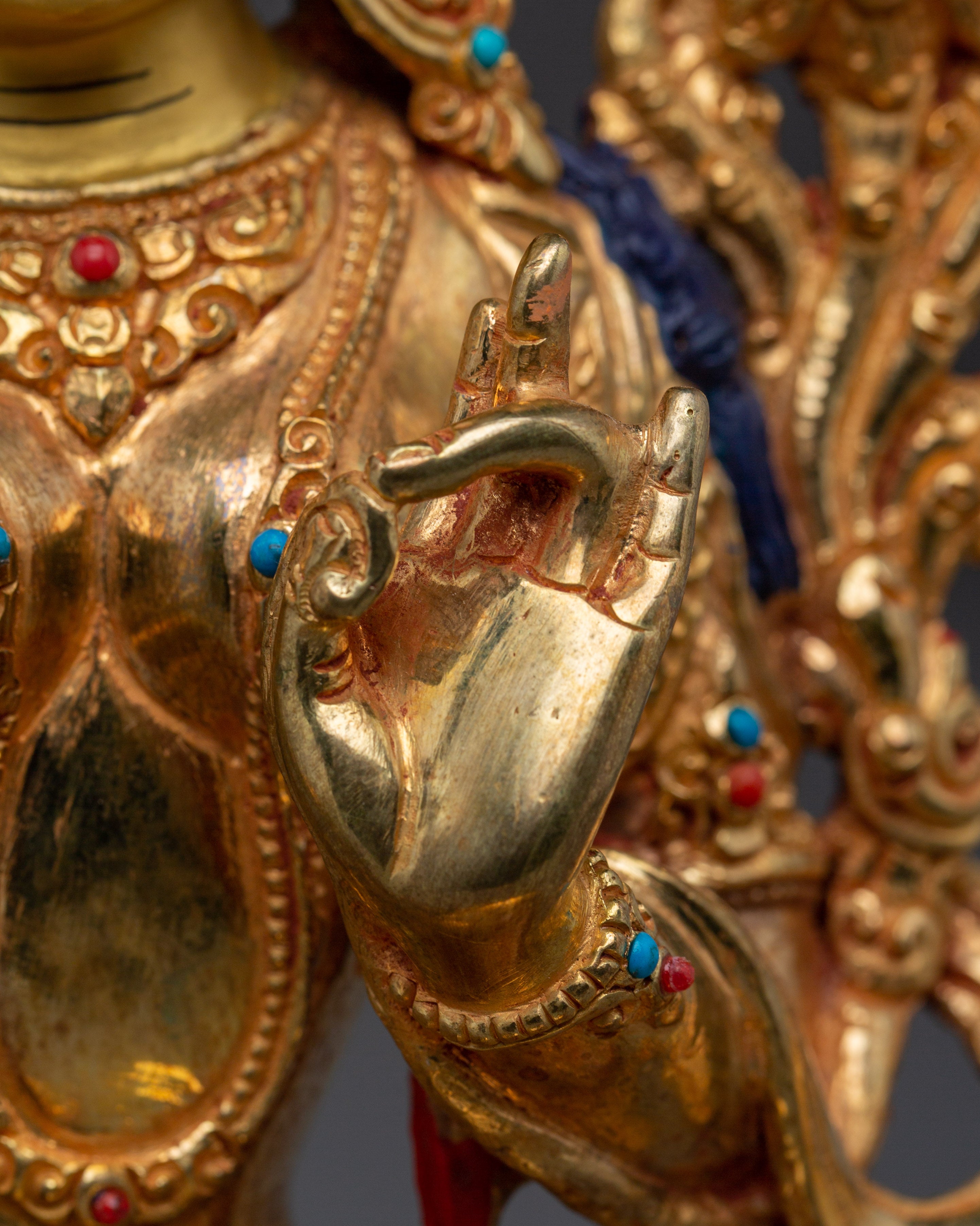 Green Tara Copper Handmade Statue | Shyama Tara - Mother of All Buddhas