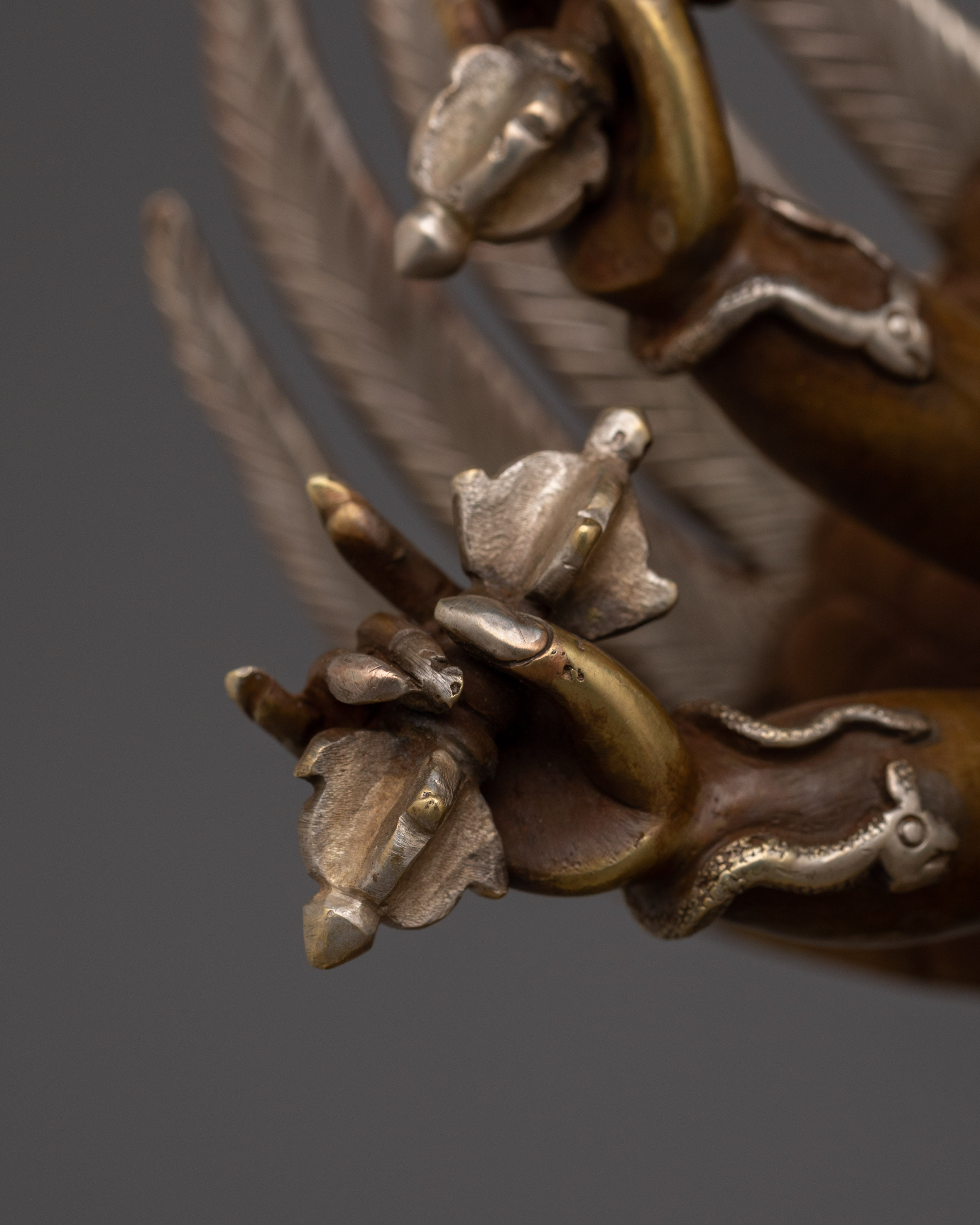 Handmade Silver Plated Vajrakilaya Statue | The Ultimate Obstacle Remover