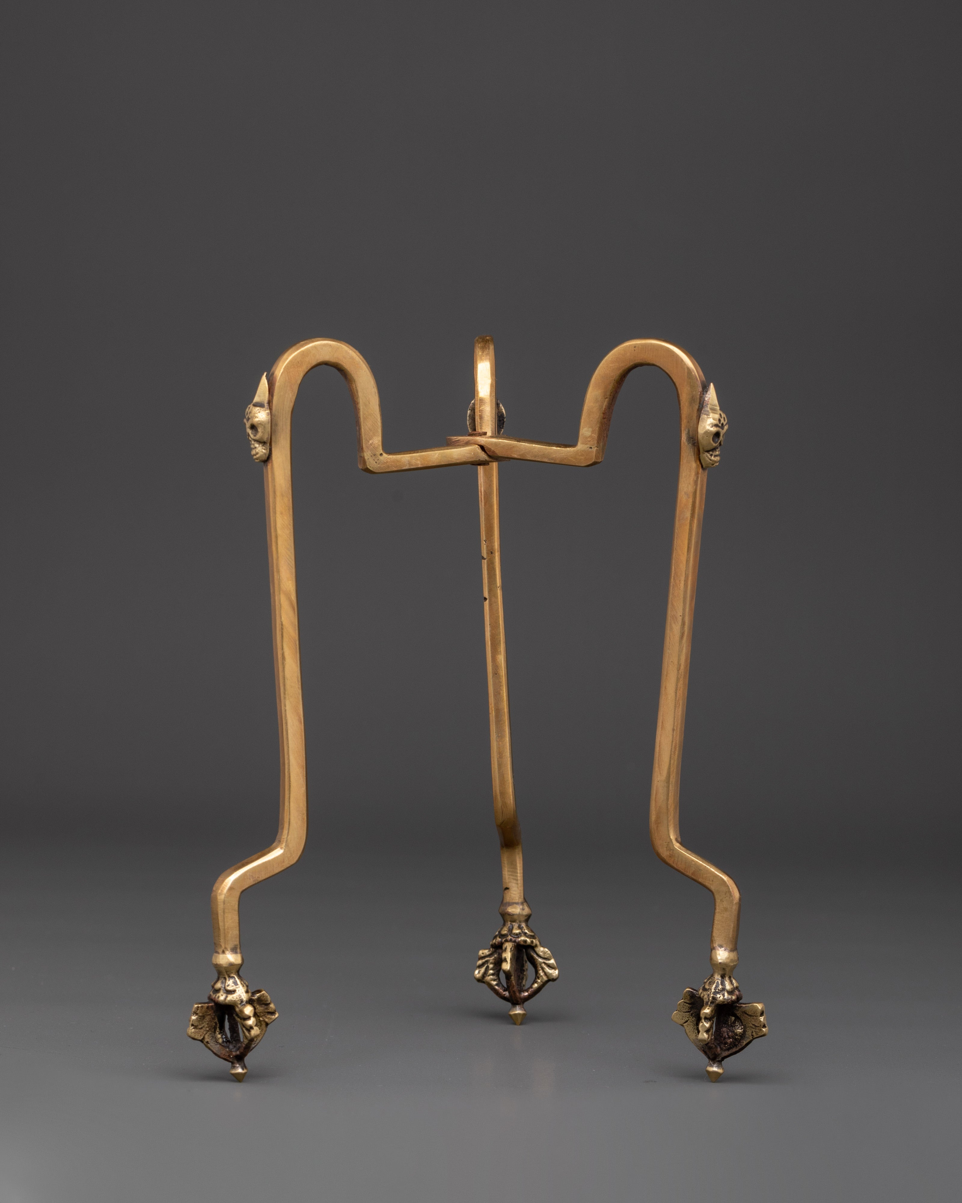 Copper Kapala Stand | Handcrafted Tibetan Ritual Stand