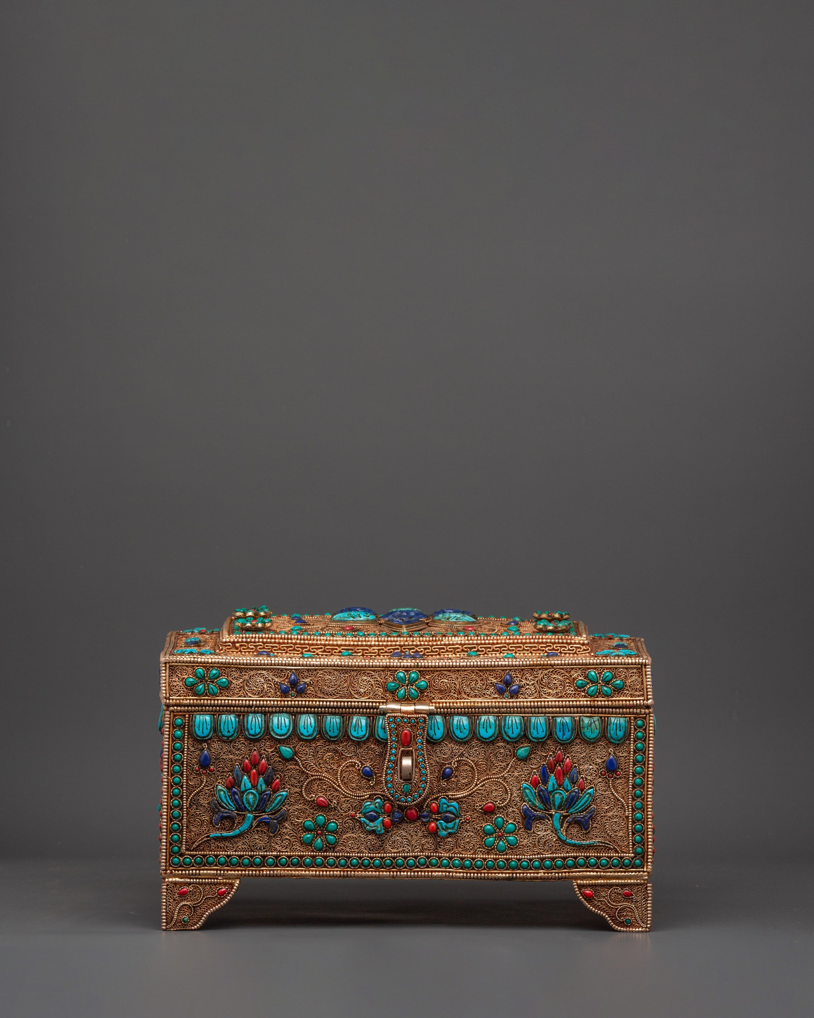 Handcrafted Sacred Tibetan Treasure Box