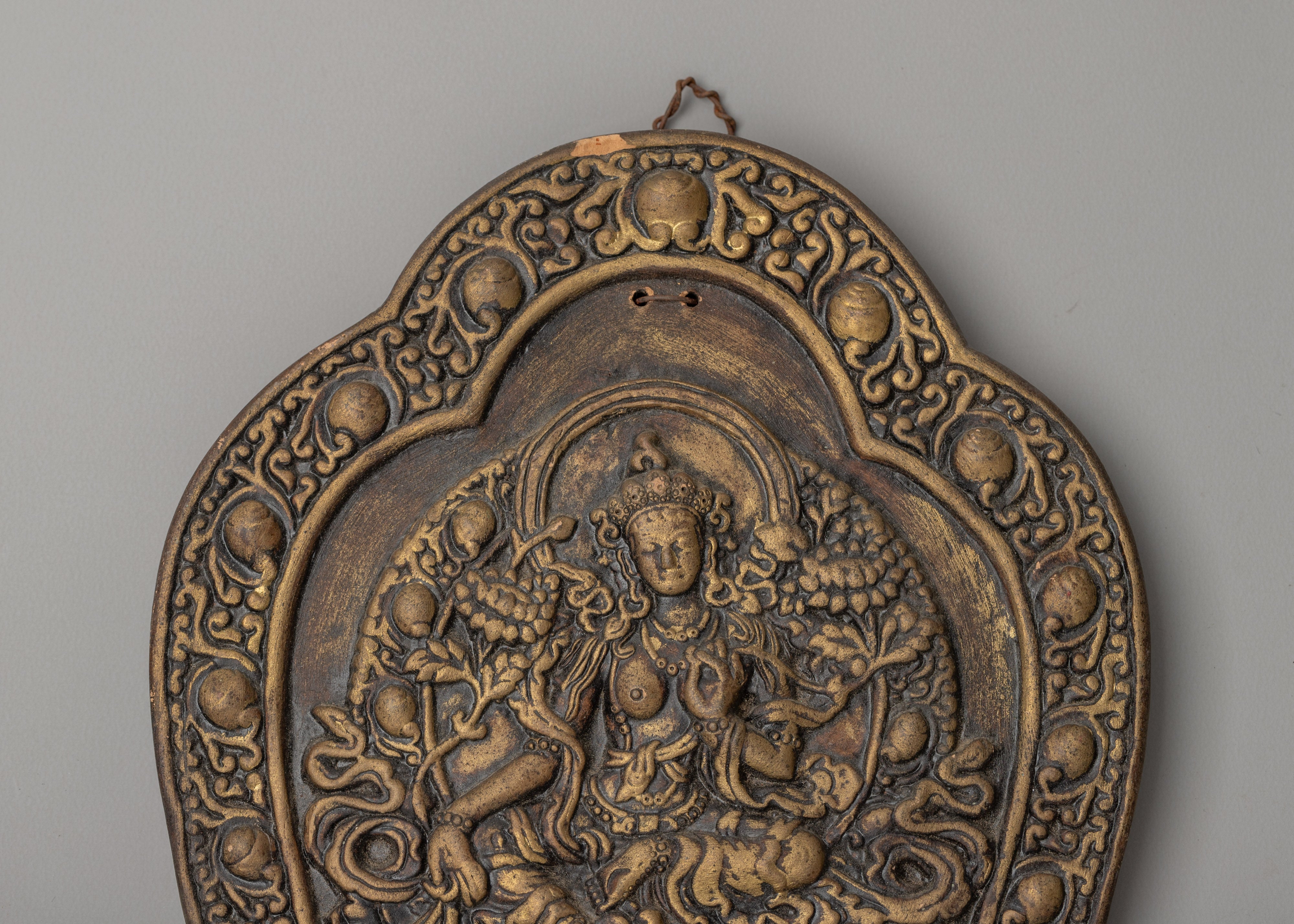 Green Tara Wall Hanging Statue | Sacred Symbol of Compassion & Protection