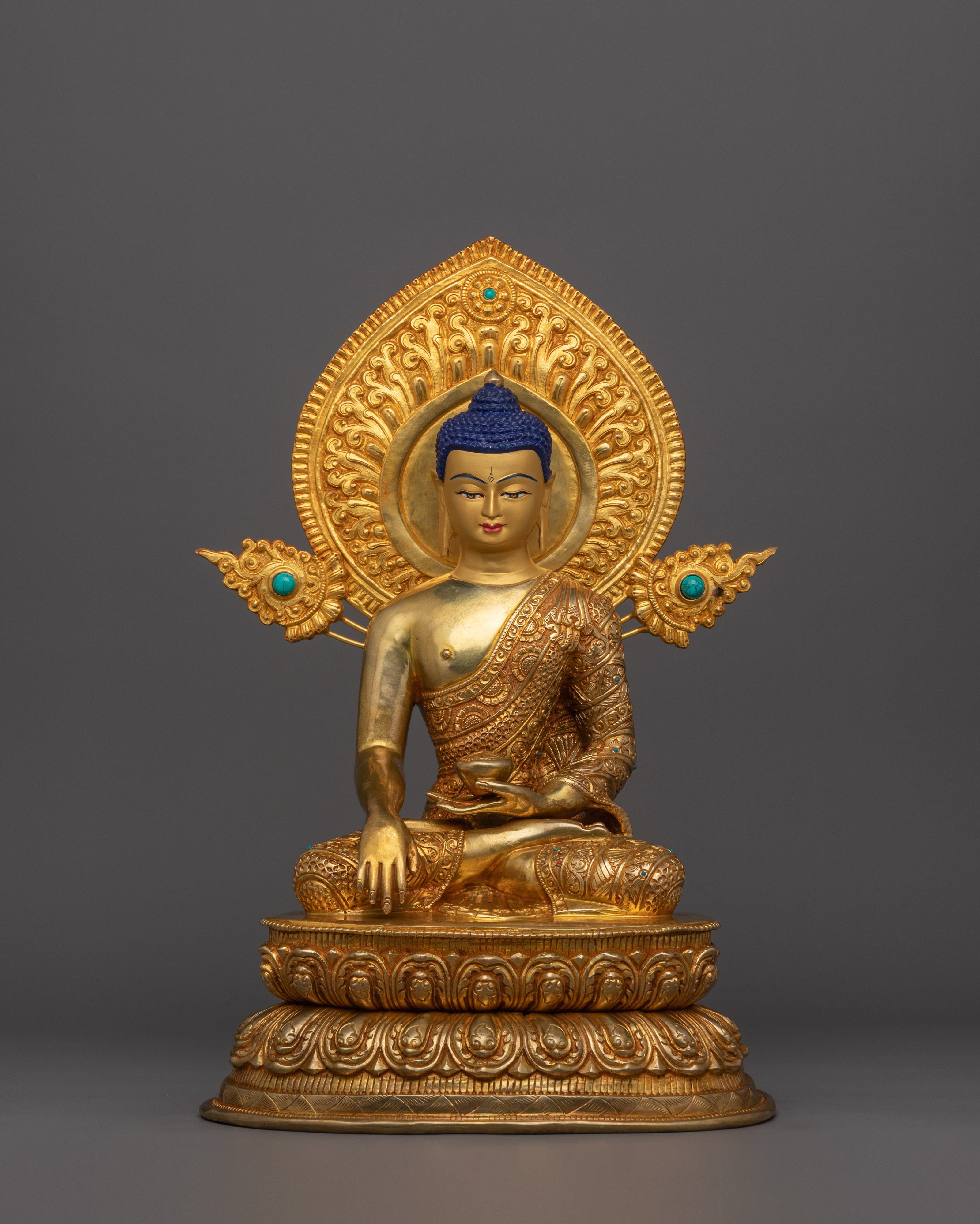 24K Gold Gilded First Buddha Shakyamuni
