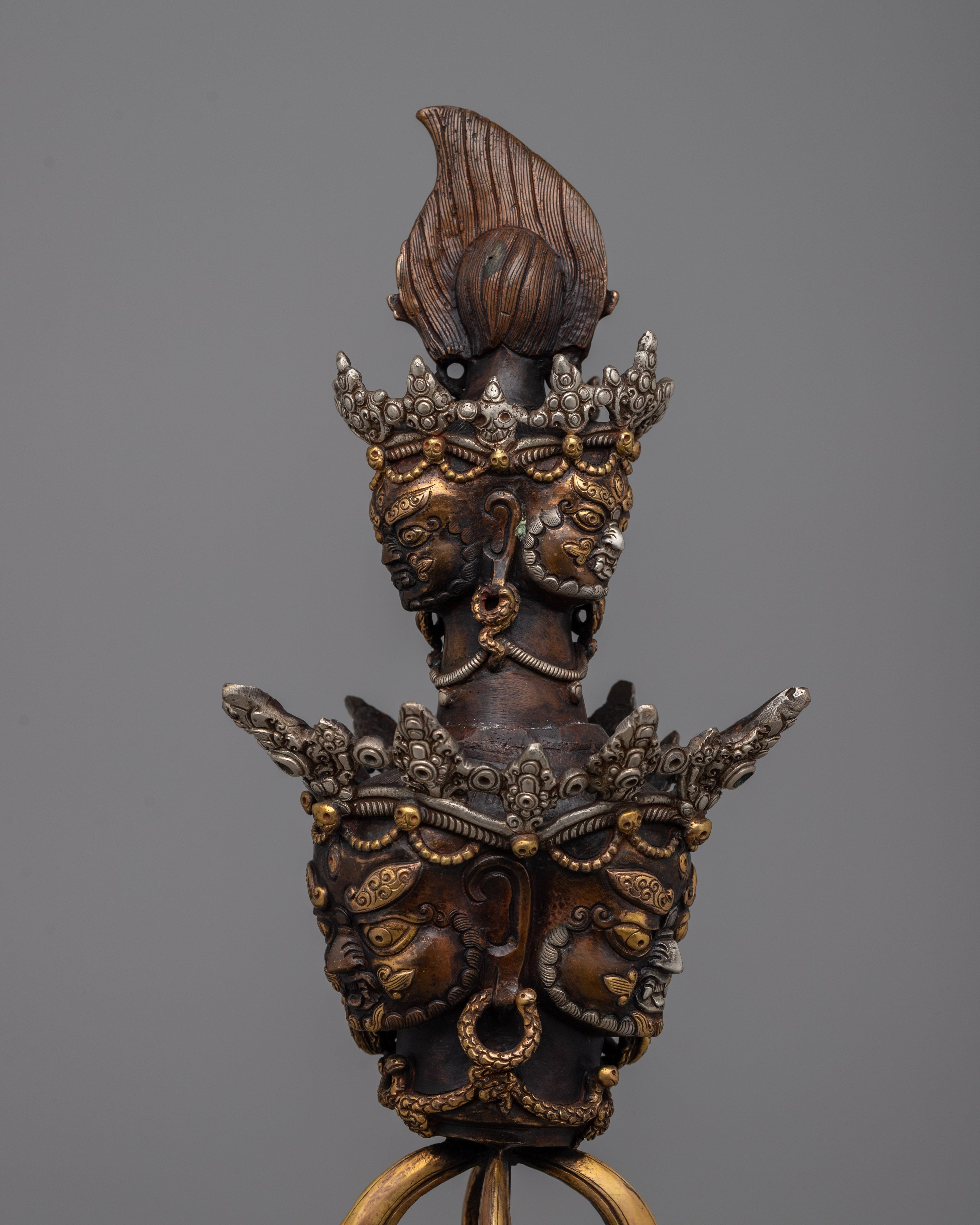 Elegant Tibetan Phurba | Ritualistic Tool for Spiritual Practice