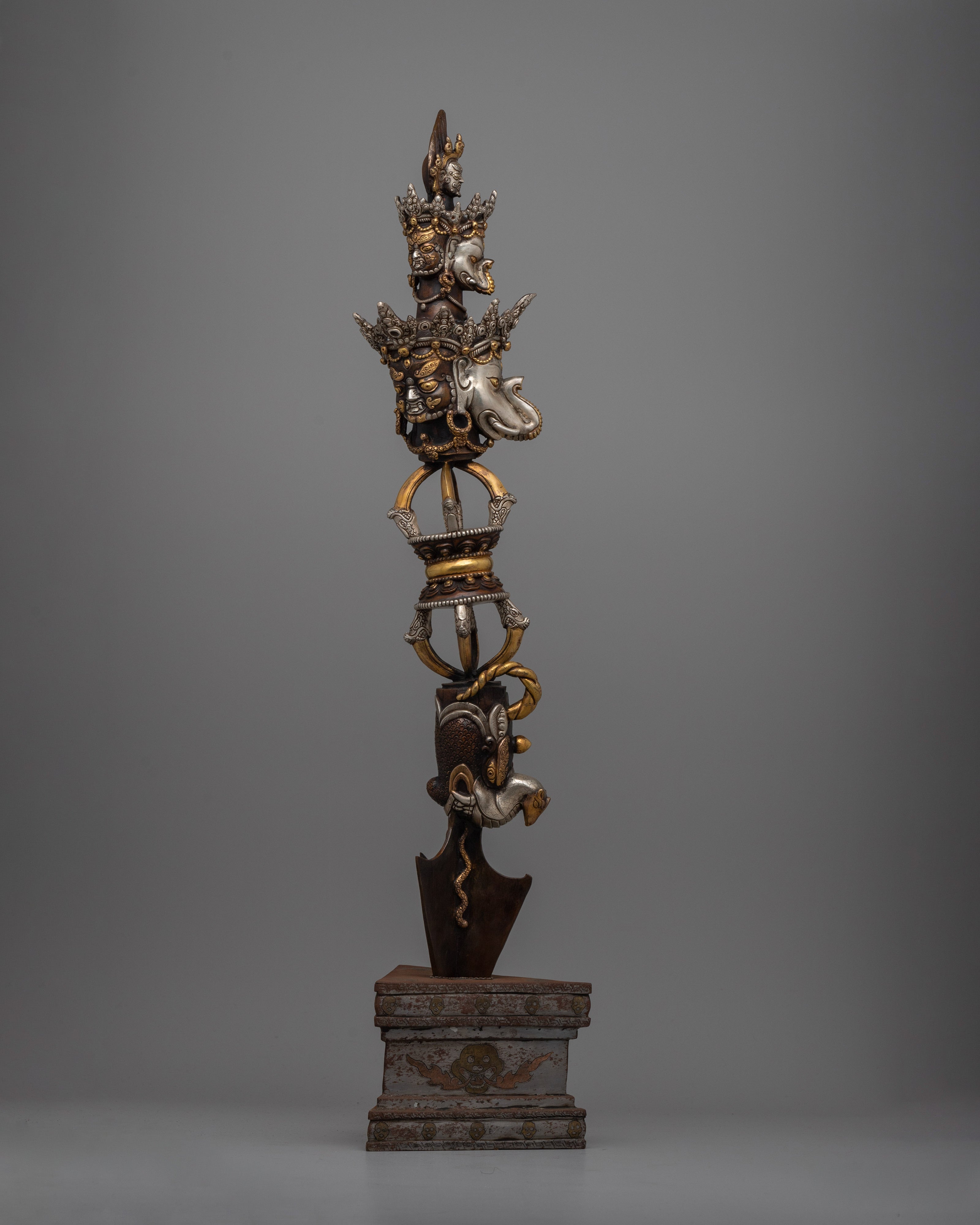 Elegant Tibetan Phurba | Ritualistic Tool for Spiritual Practice