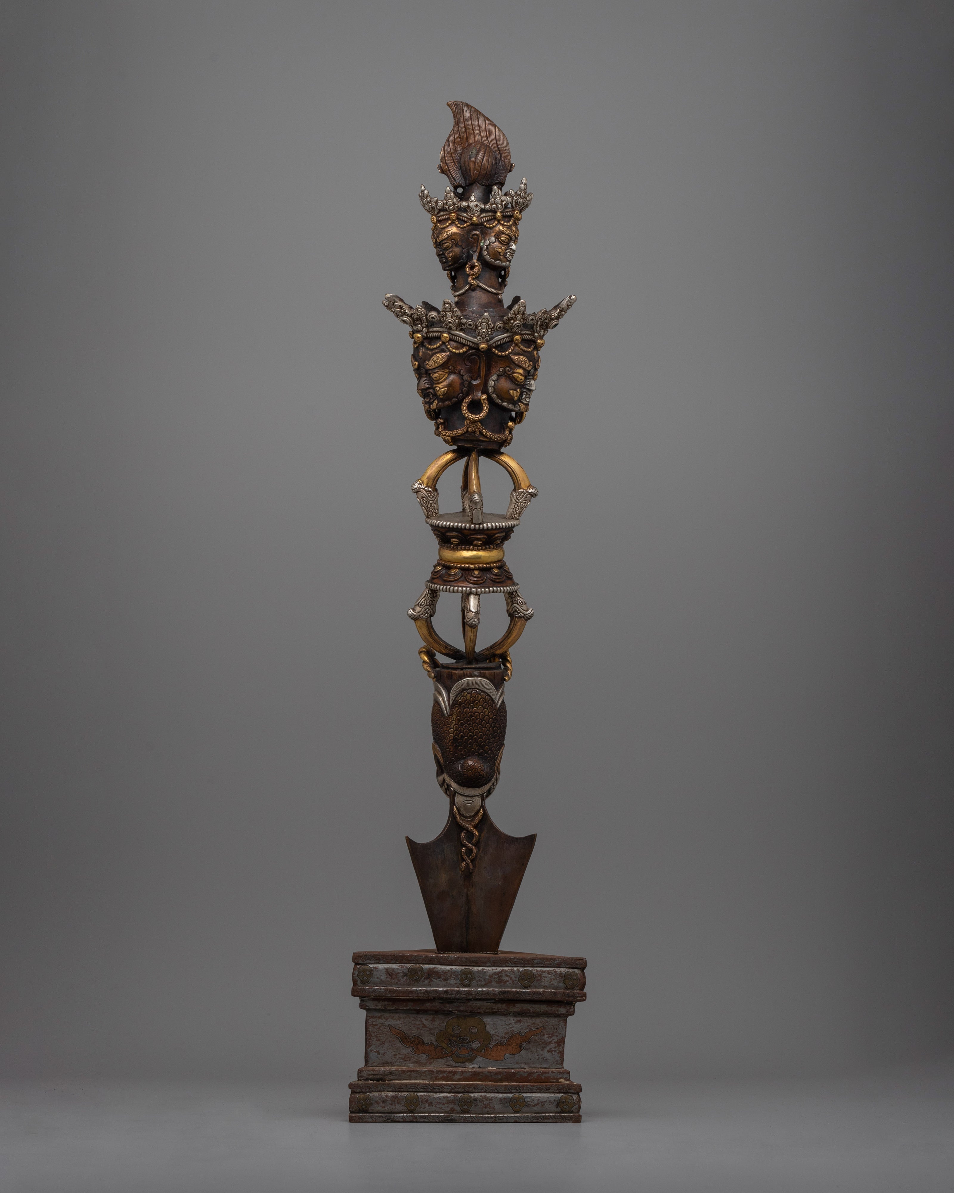 Elegant Tibetan Phurba | Ritualistic Tool for Spiritual Practice