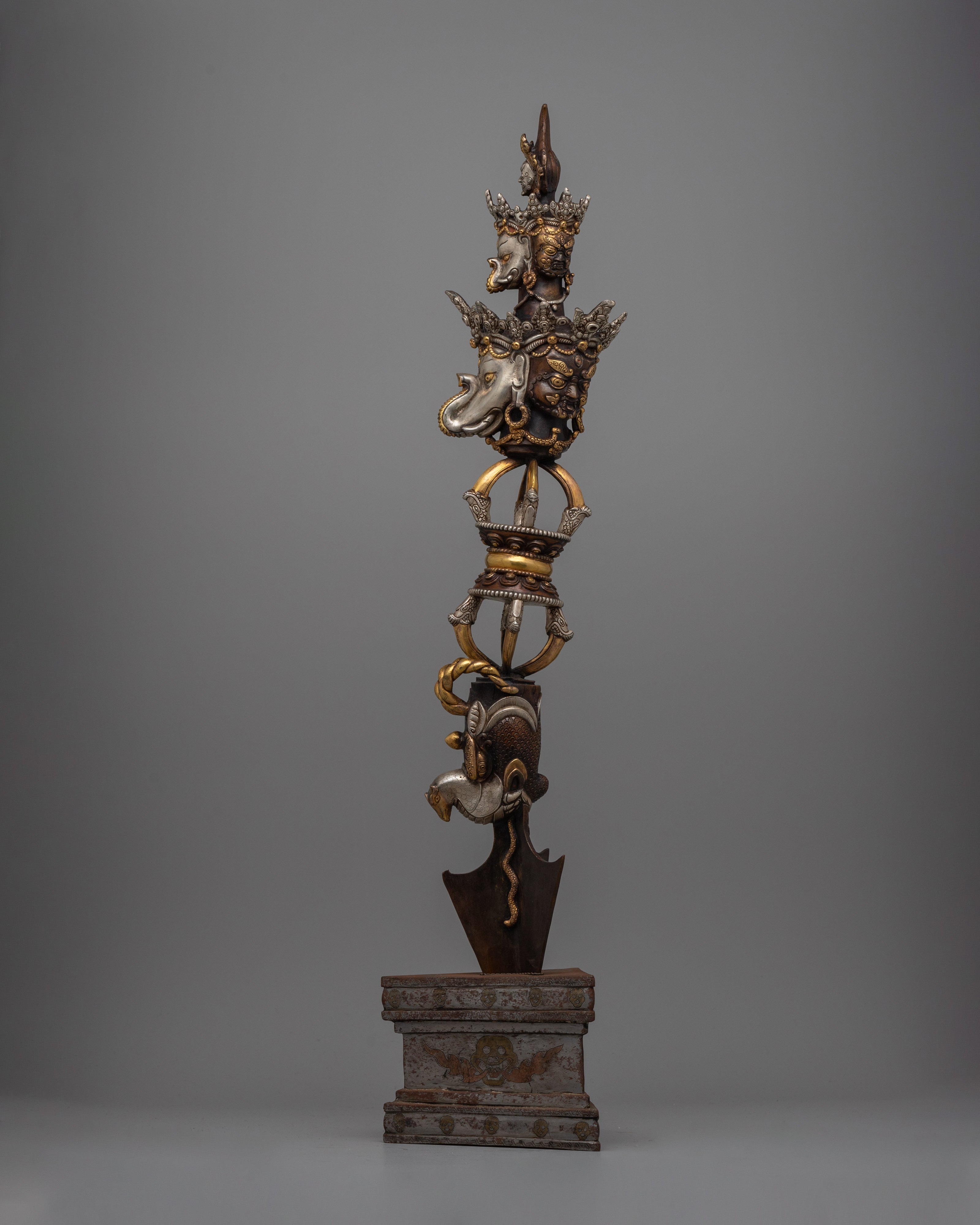 Elegant Tibetan Phurba | Ritualistic Tool for Spiritual Practice