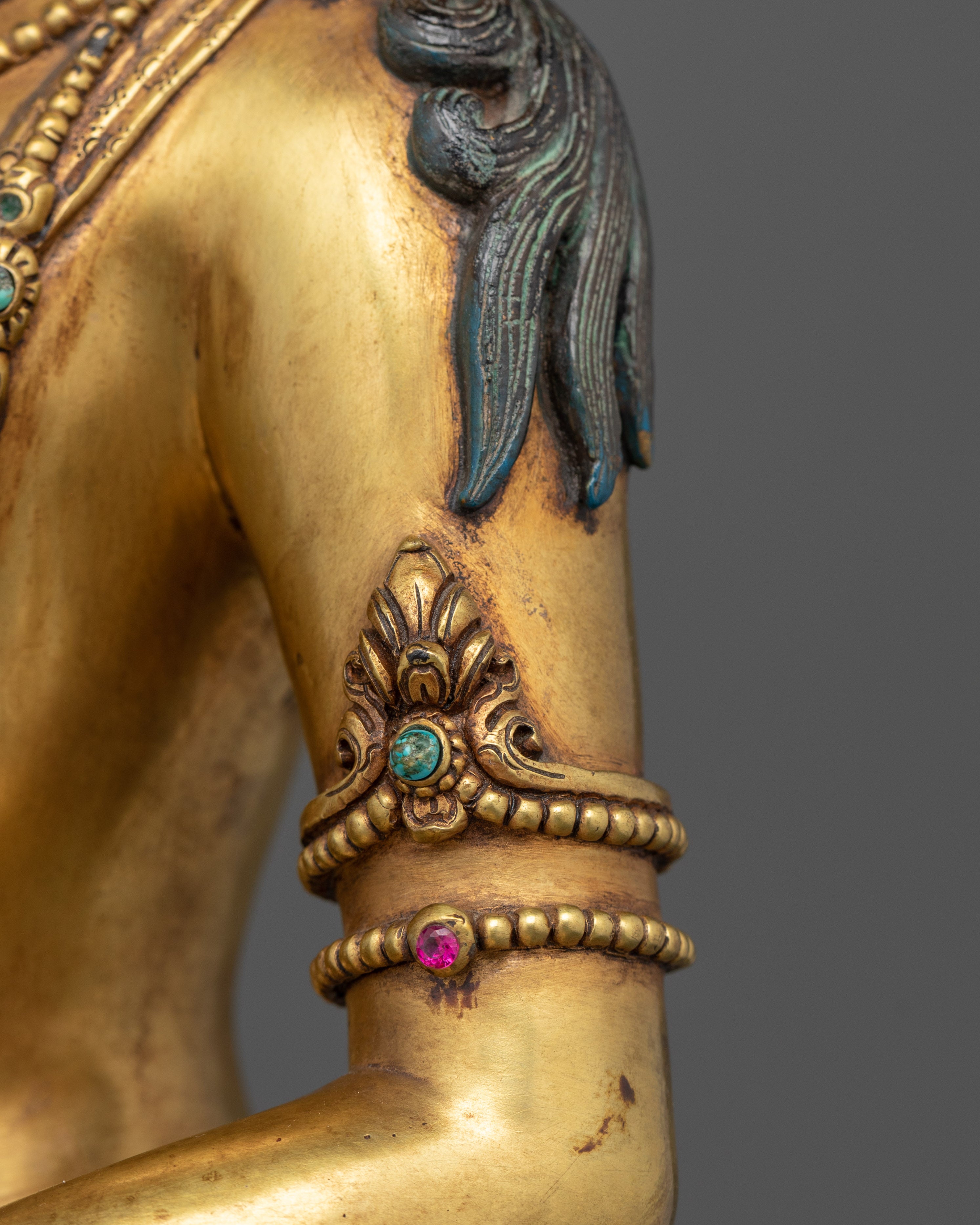 The Healer with Regal Grace | Crown Medicine Buddha Statue