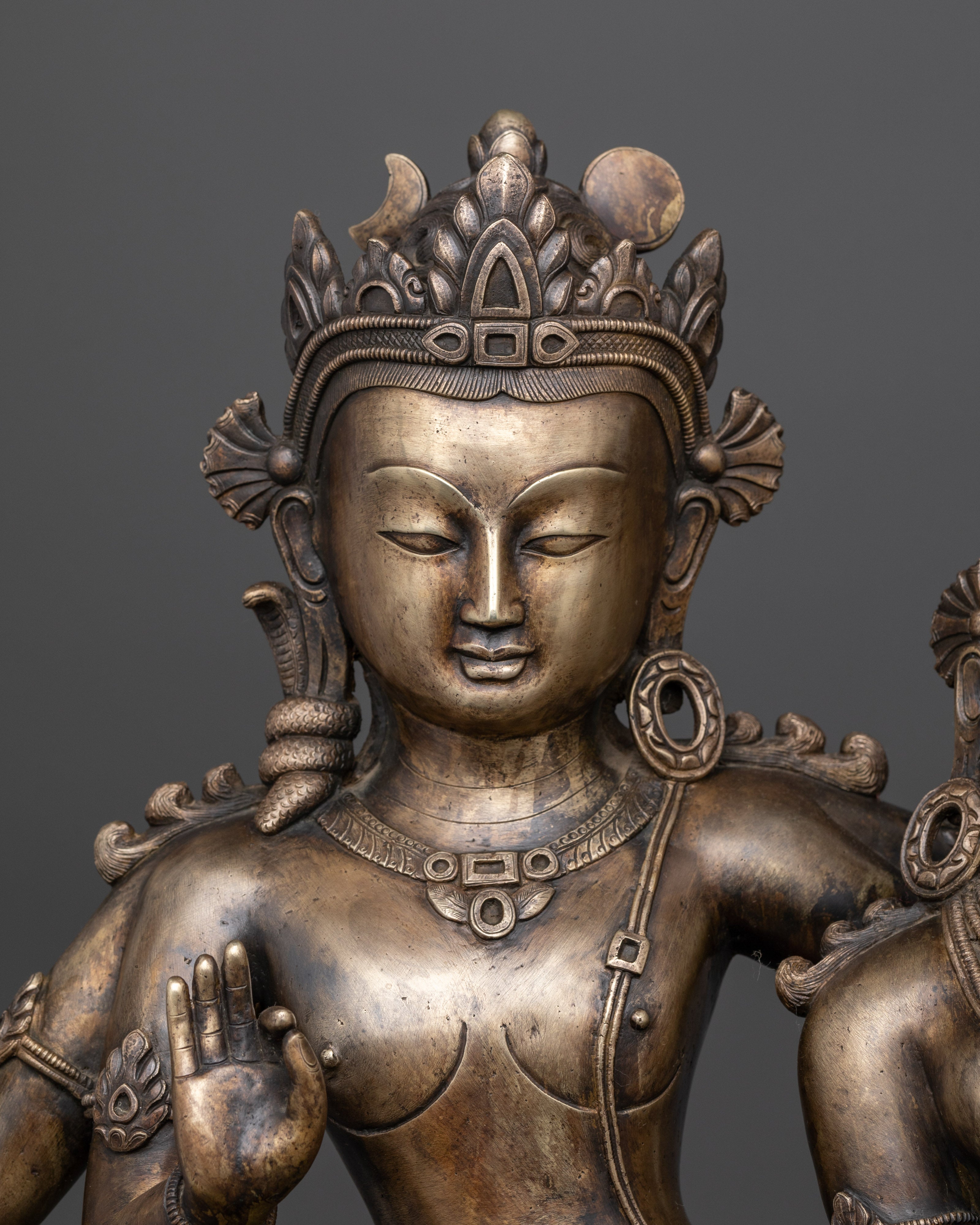 Lord Shiv and Parvati Statue | Spiritual Couple Sculpture for Home, Temple, or Meditation Space