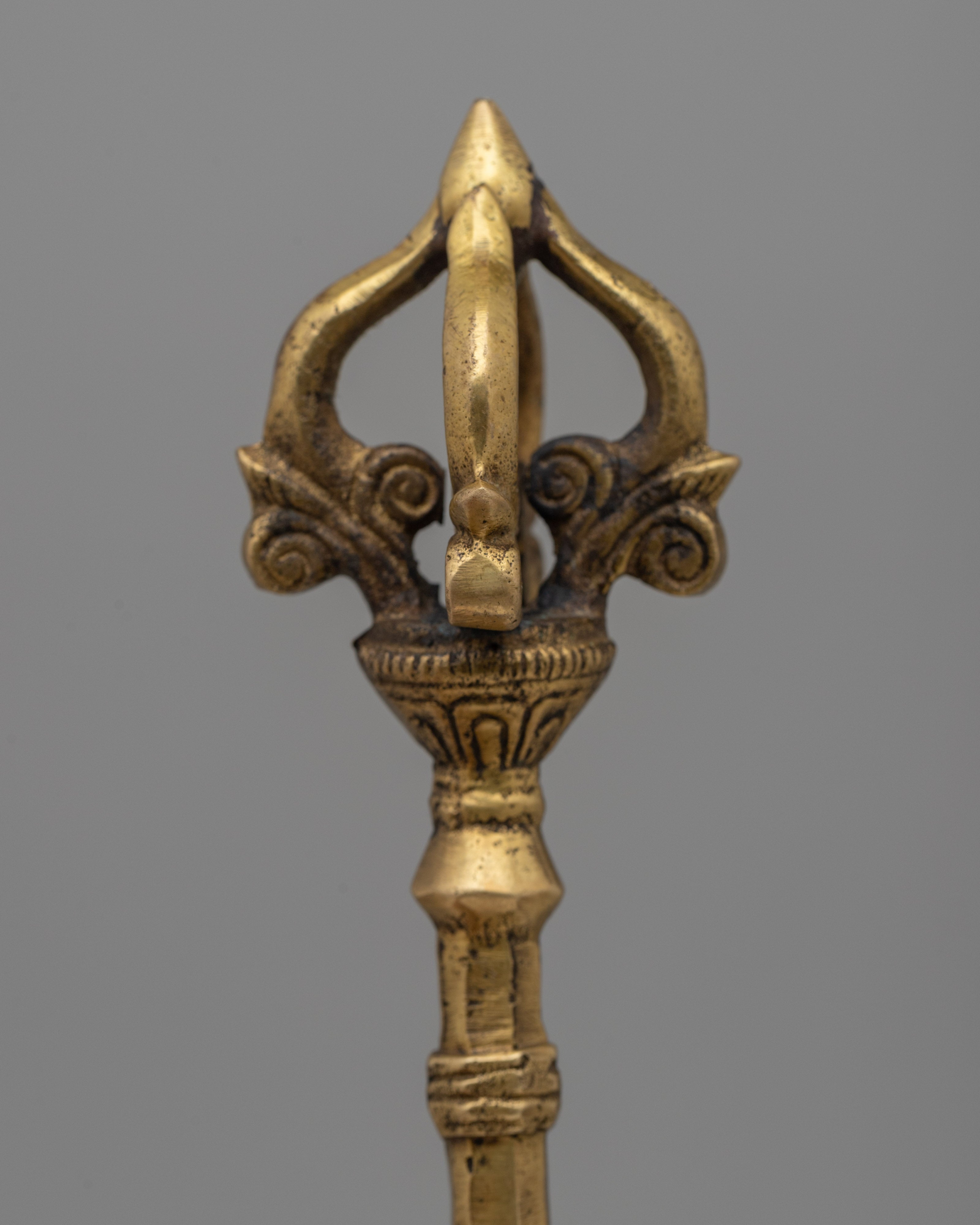 Sacred Ritual Dagger Axe | Tibetan Buddhist Ceremonial Weapon