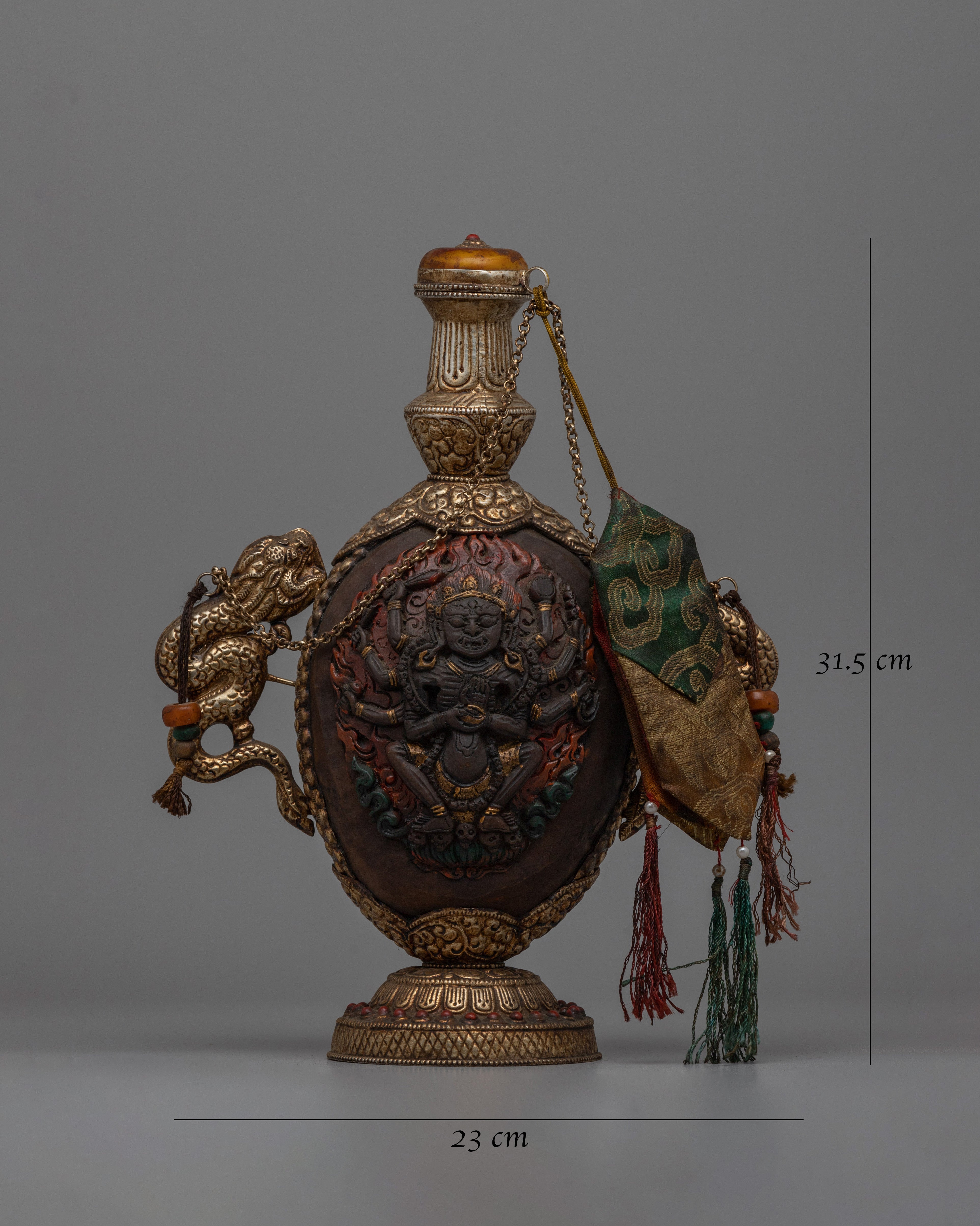 Handmade Tibet Snuff Bottle | Beautifully Crafted with Traditional Tibetan Detailing