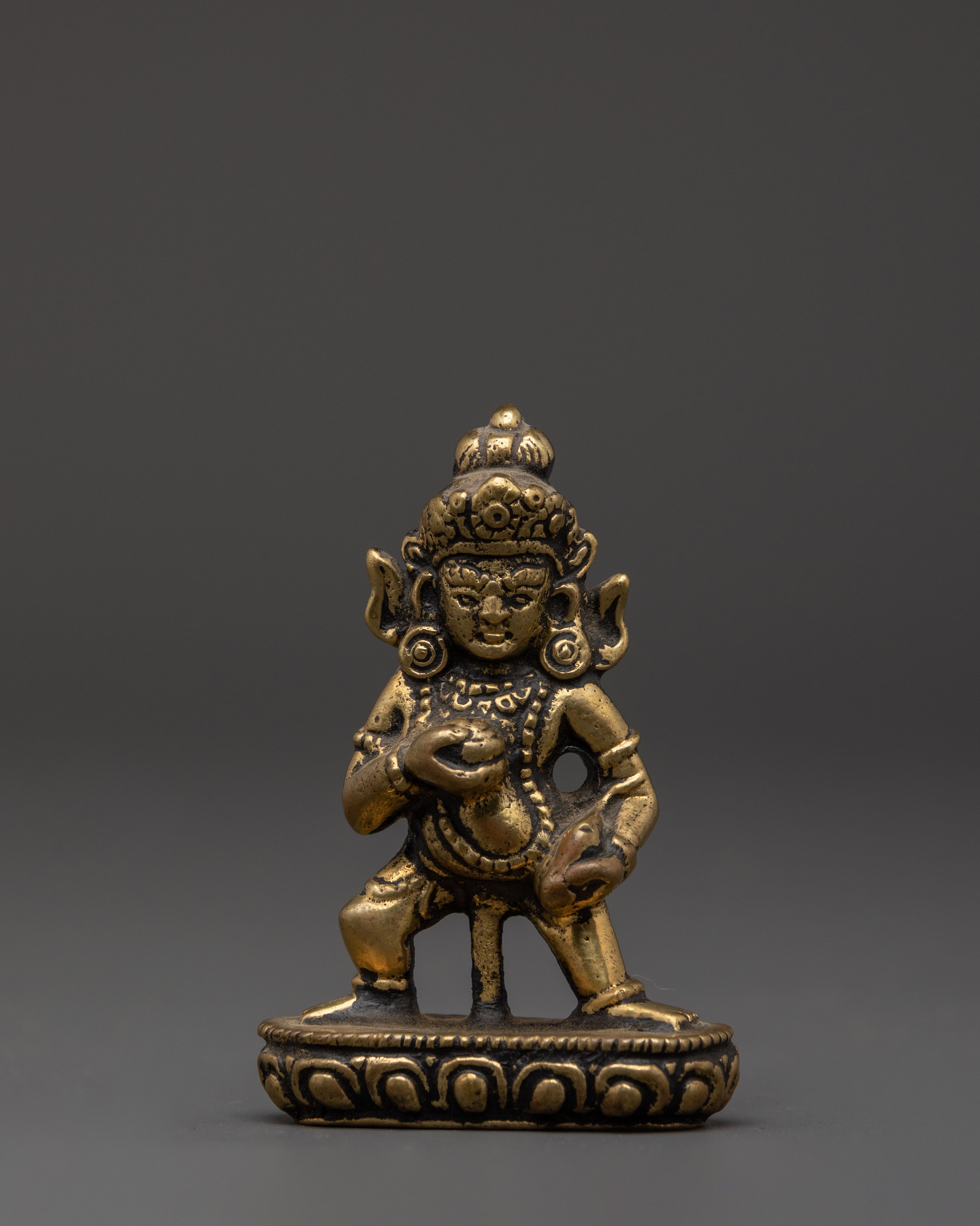 Tibetan Black Dzambhala Statue