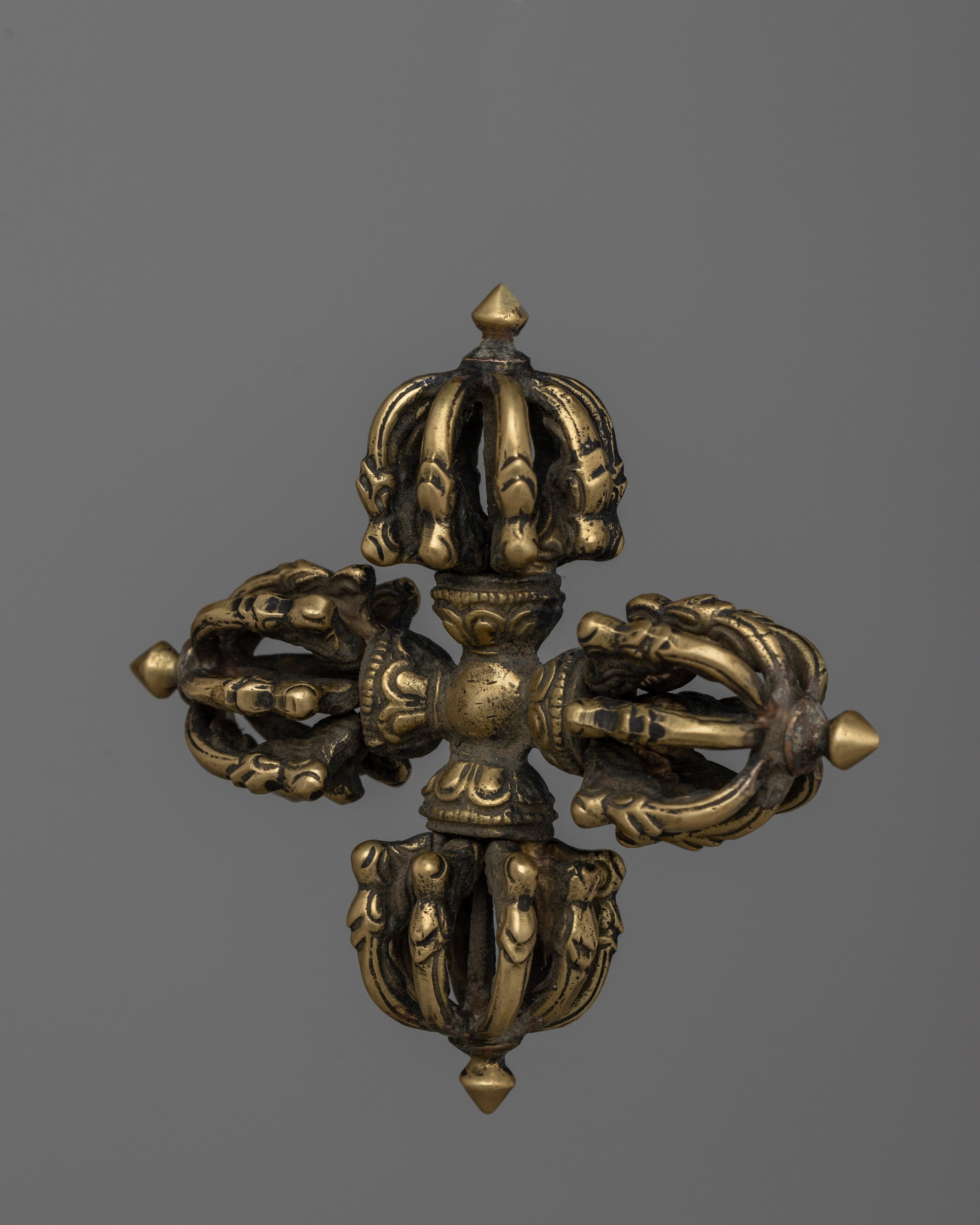 Tibetan Double Dorje Vajra | Decorative Altar Tool