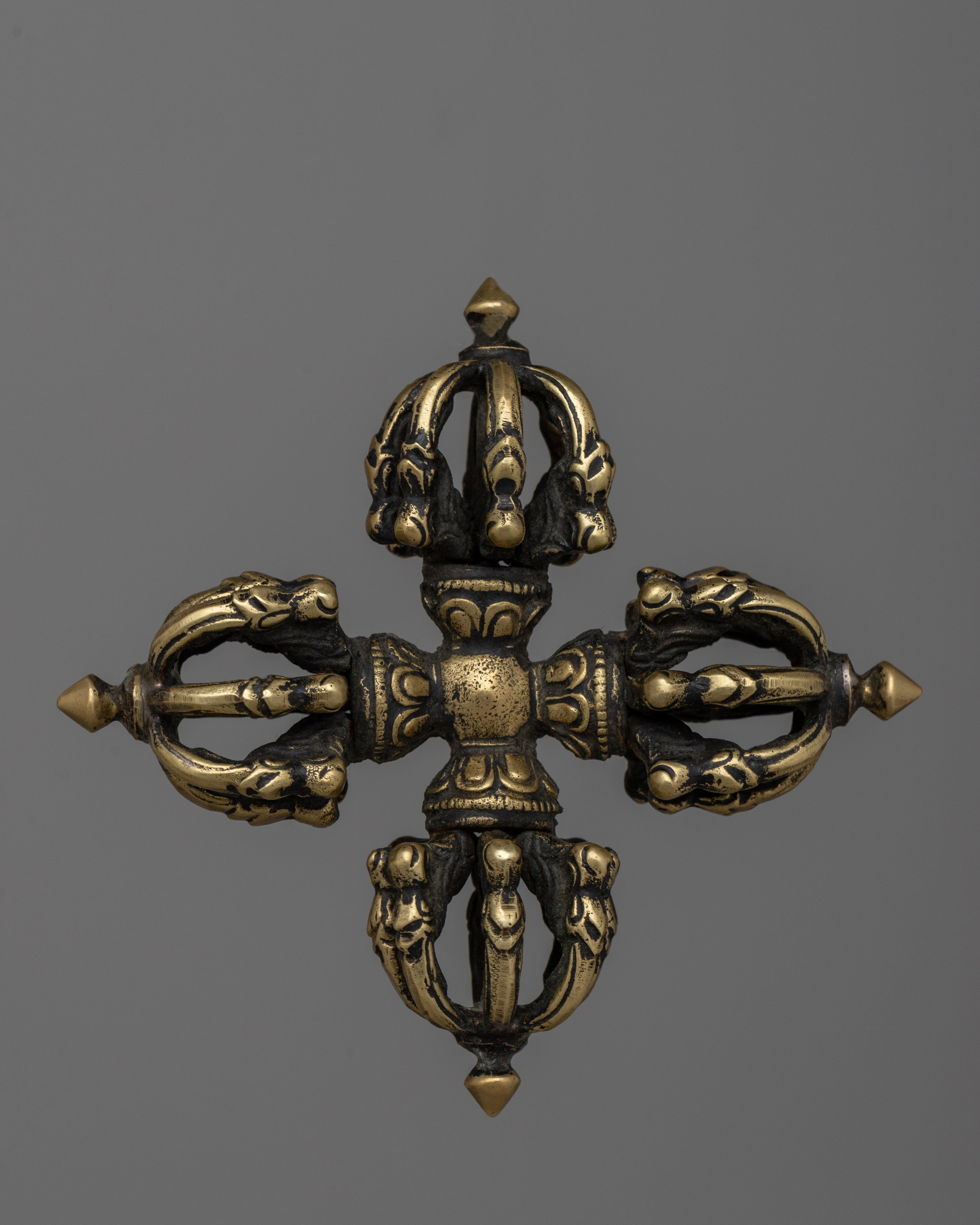 Tibetan Double Dorje Vajra | Decorative Altar Tool
