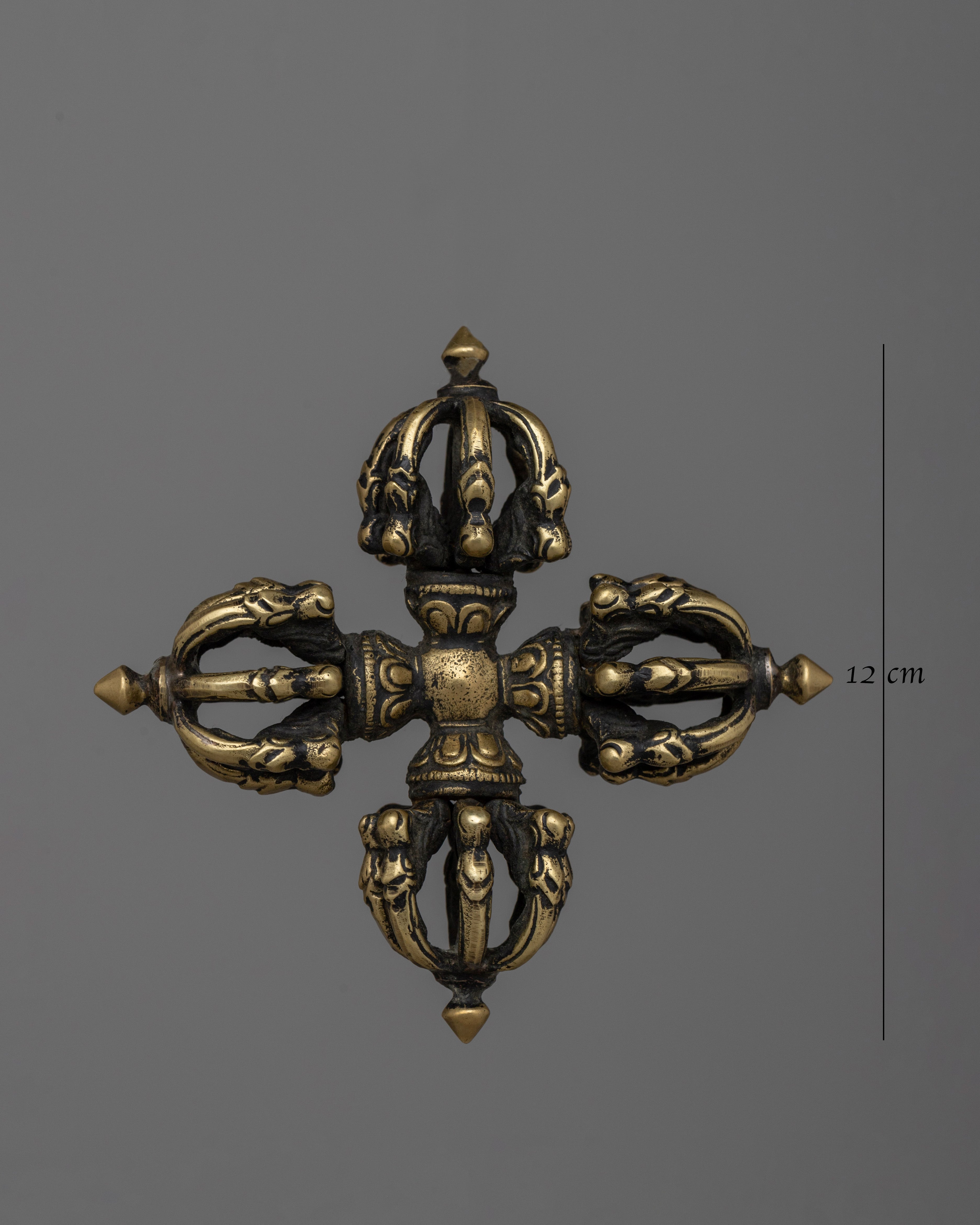 Tibetan Double Dorje Vajra | Decorative Altar Tool