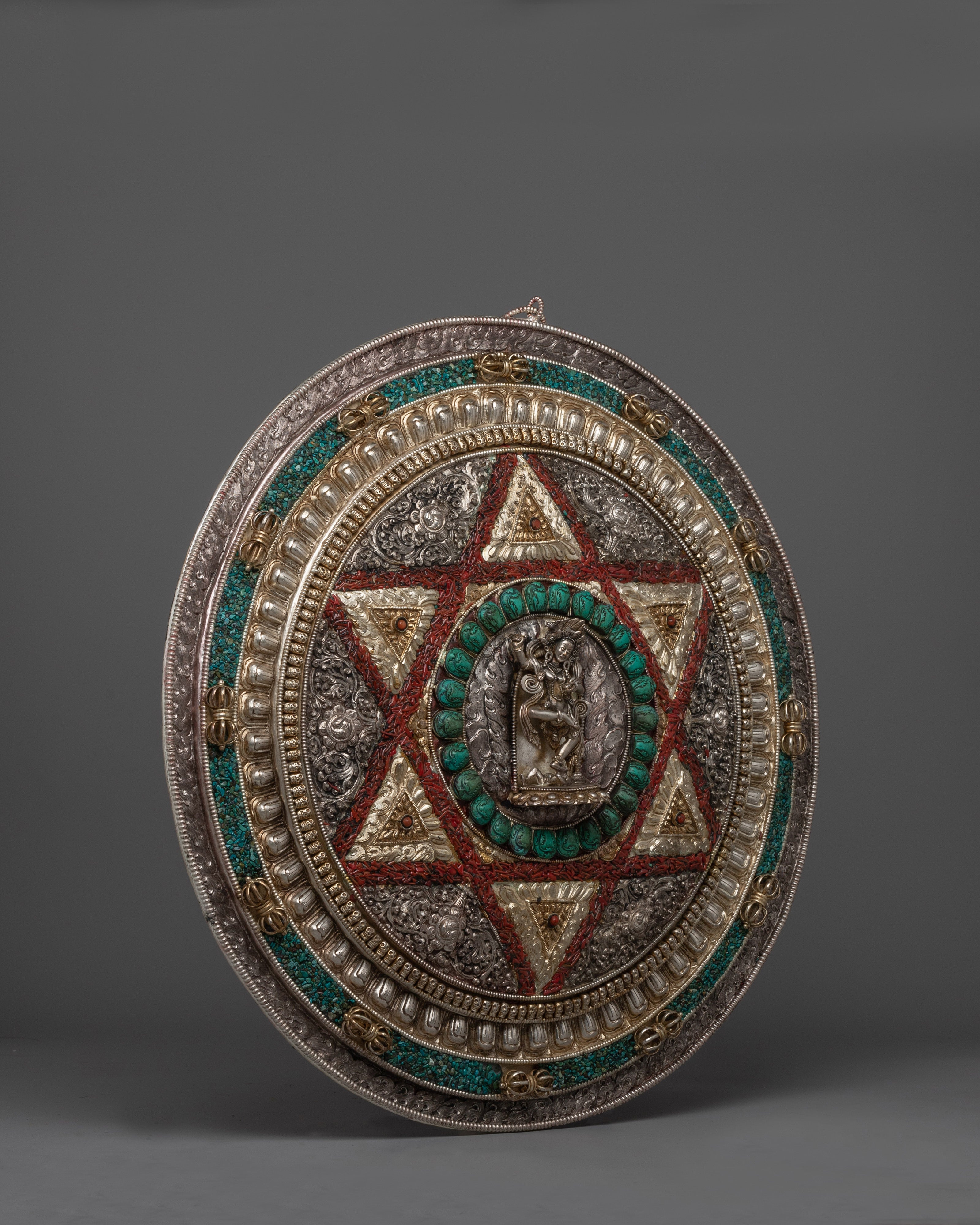 Vajravarahi Sadhana Metal Thangka | Handcrafted Tibetan Altar Decor