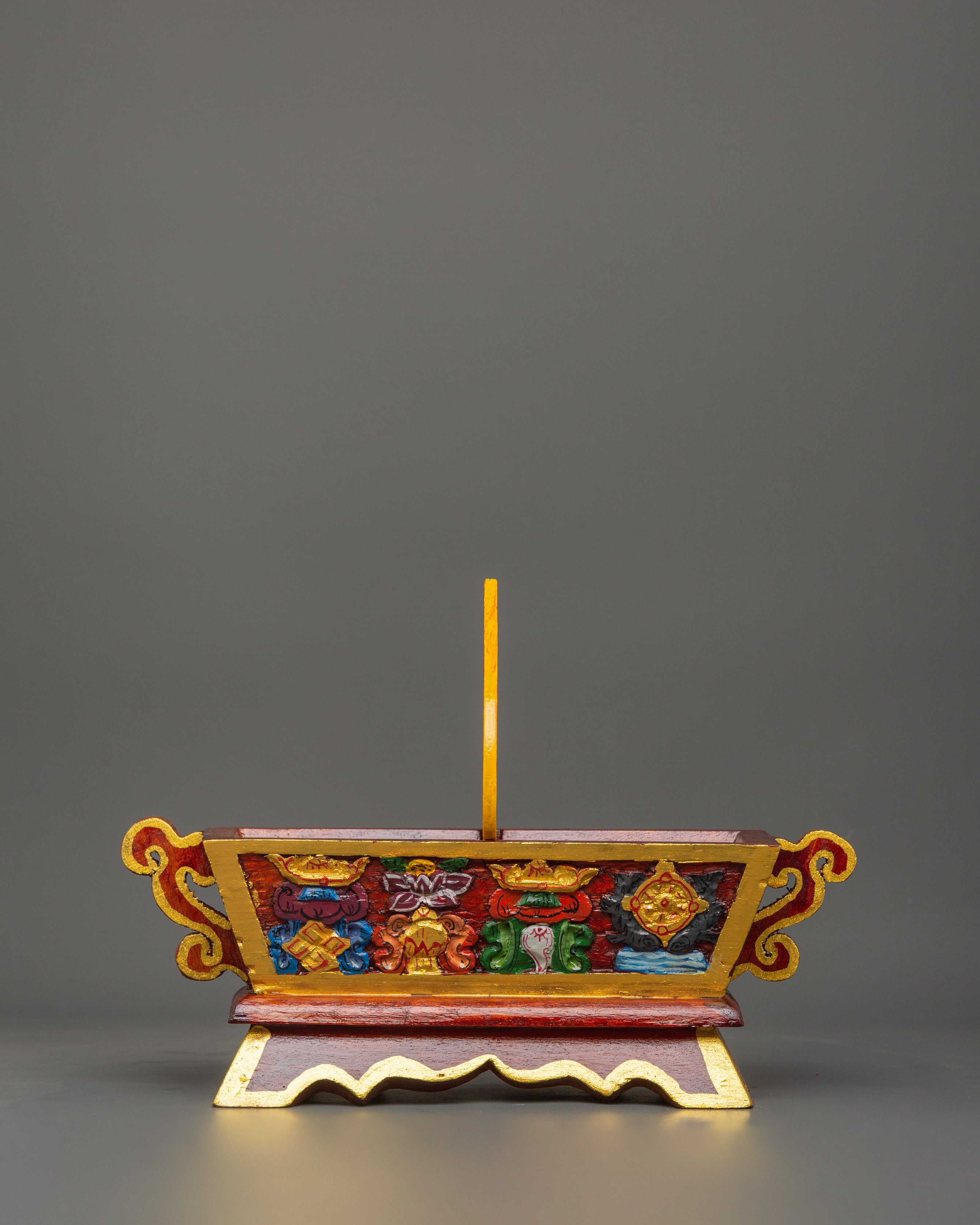 Wooden Box with Traditional Motifs