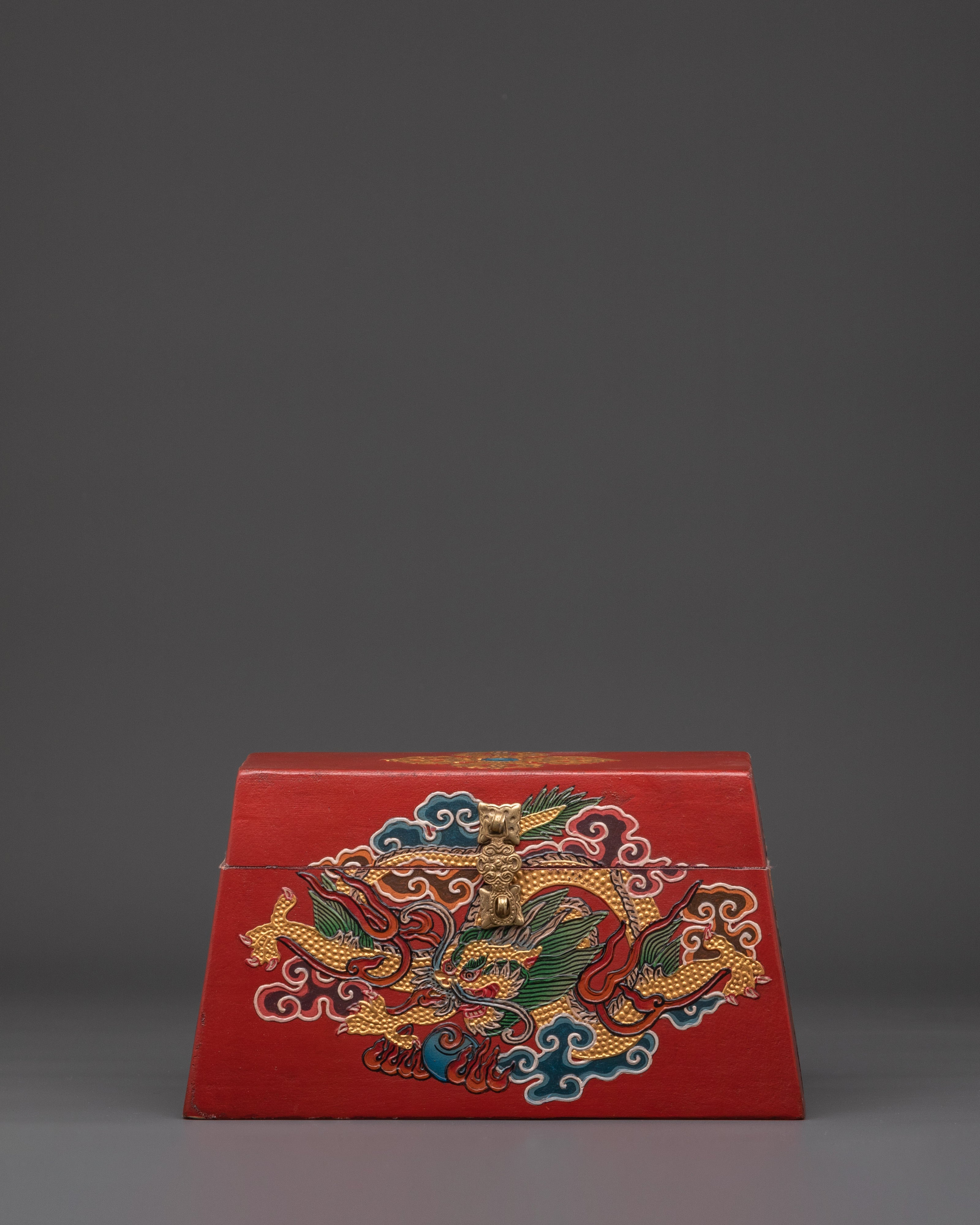 Handcrafted Tibetan Jewelry Box | Spiritual Feng Shui Decorative Artifact Decor