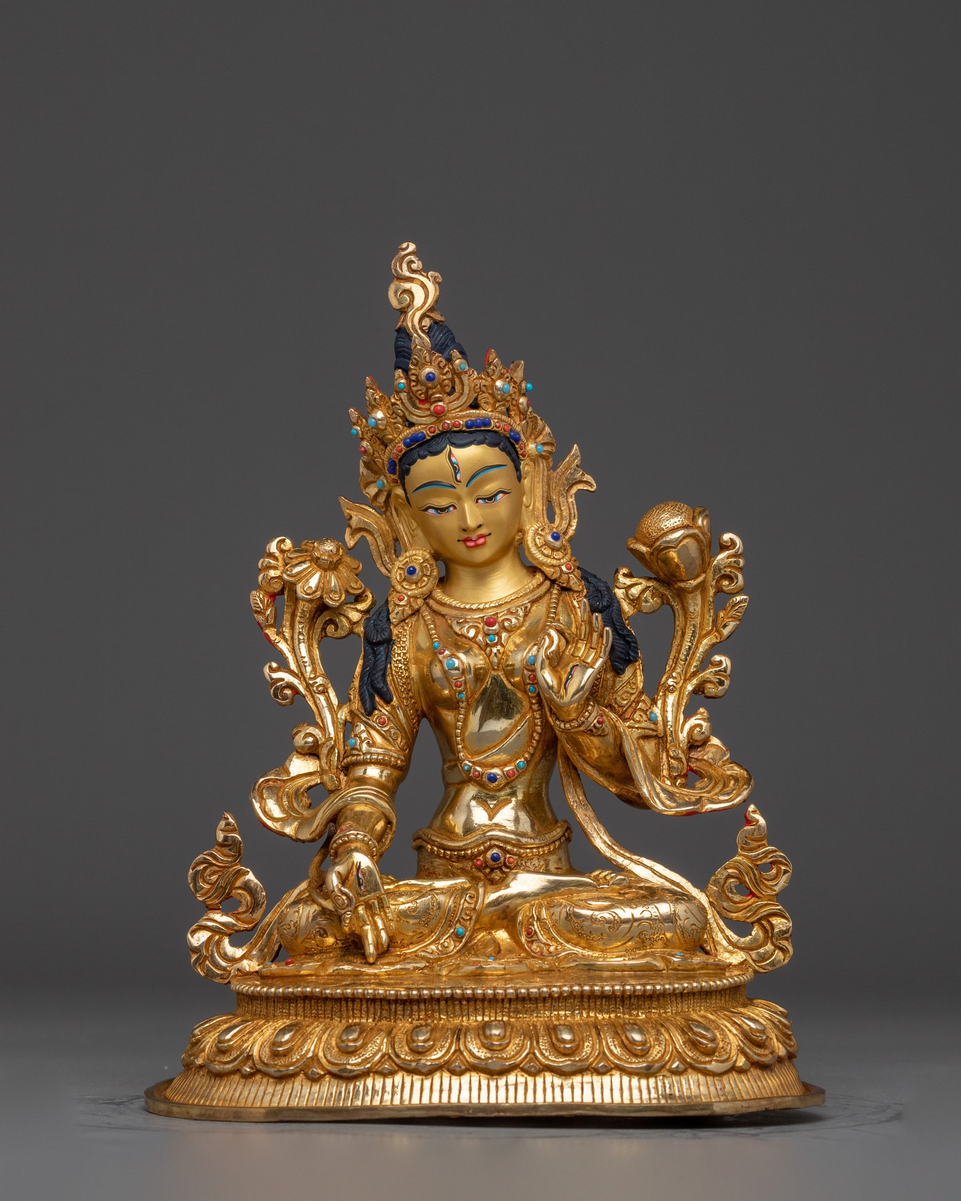 Divine Feminine White Tara Figurine | Enlightenment Symbol