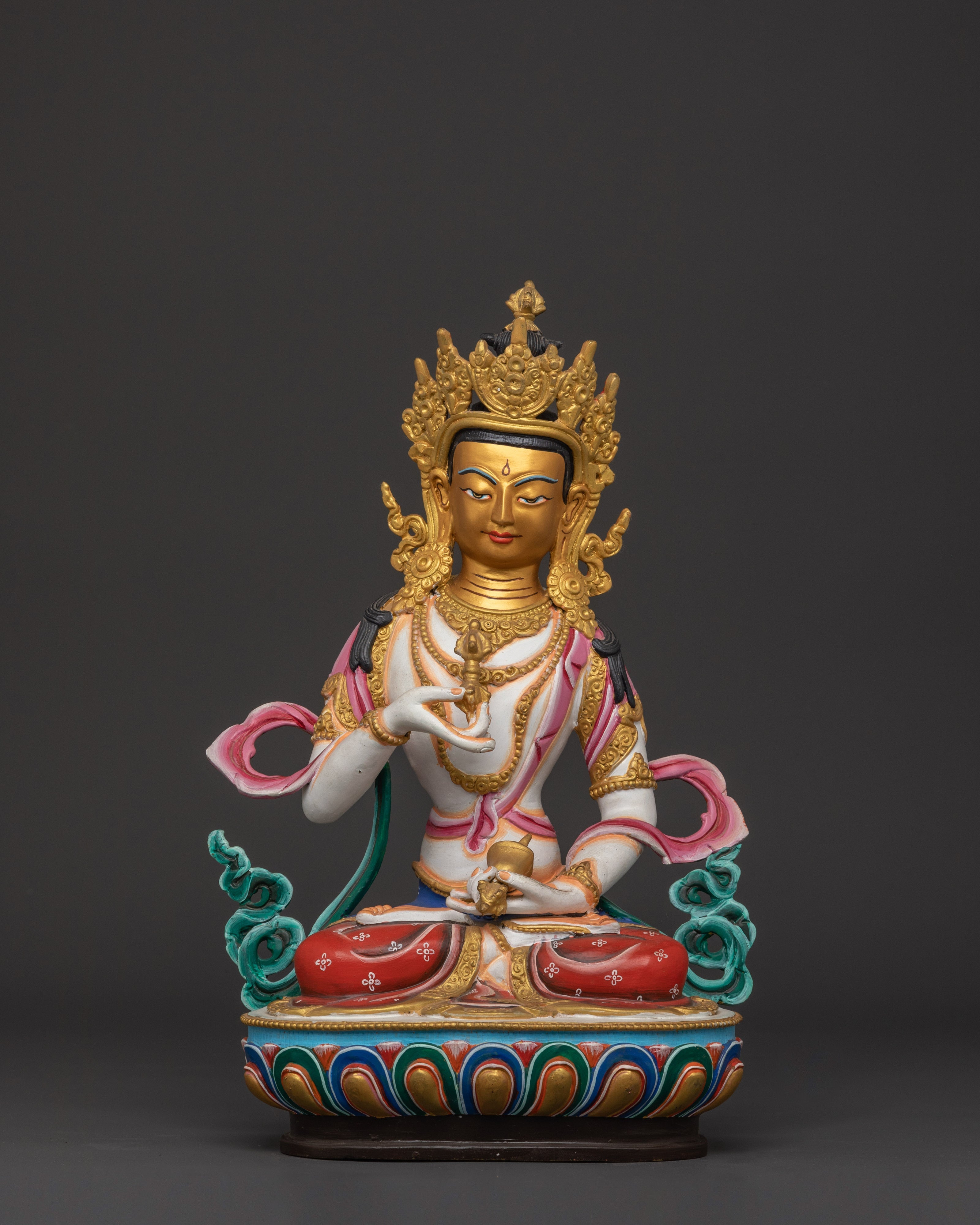 Vajrasattva Copper Statue | Handcrafted Tibetan Deity Sculpture