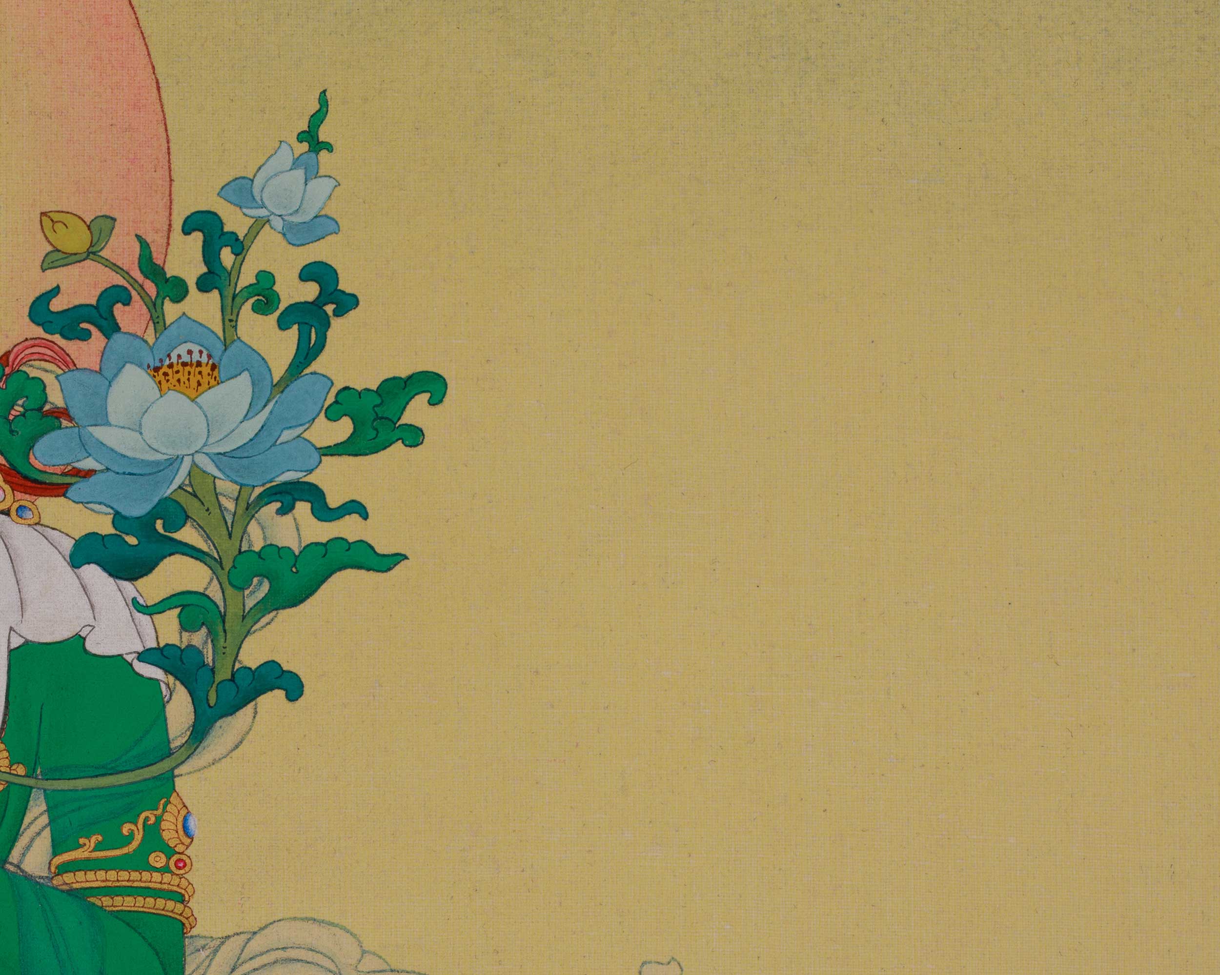 Female Bodhisattva Green Tara Art | The Mother of Liberation | Compassion Deity
