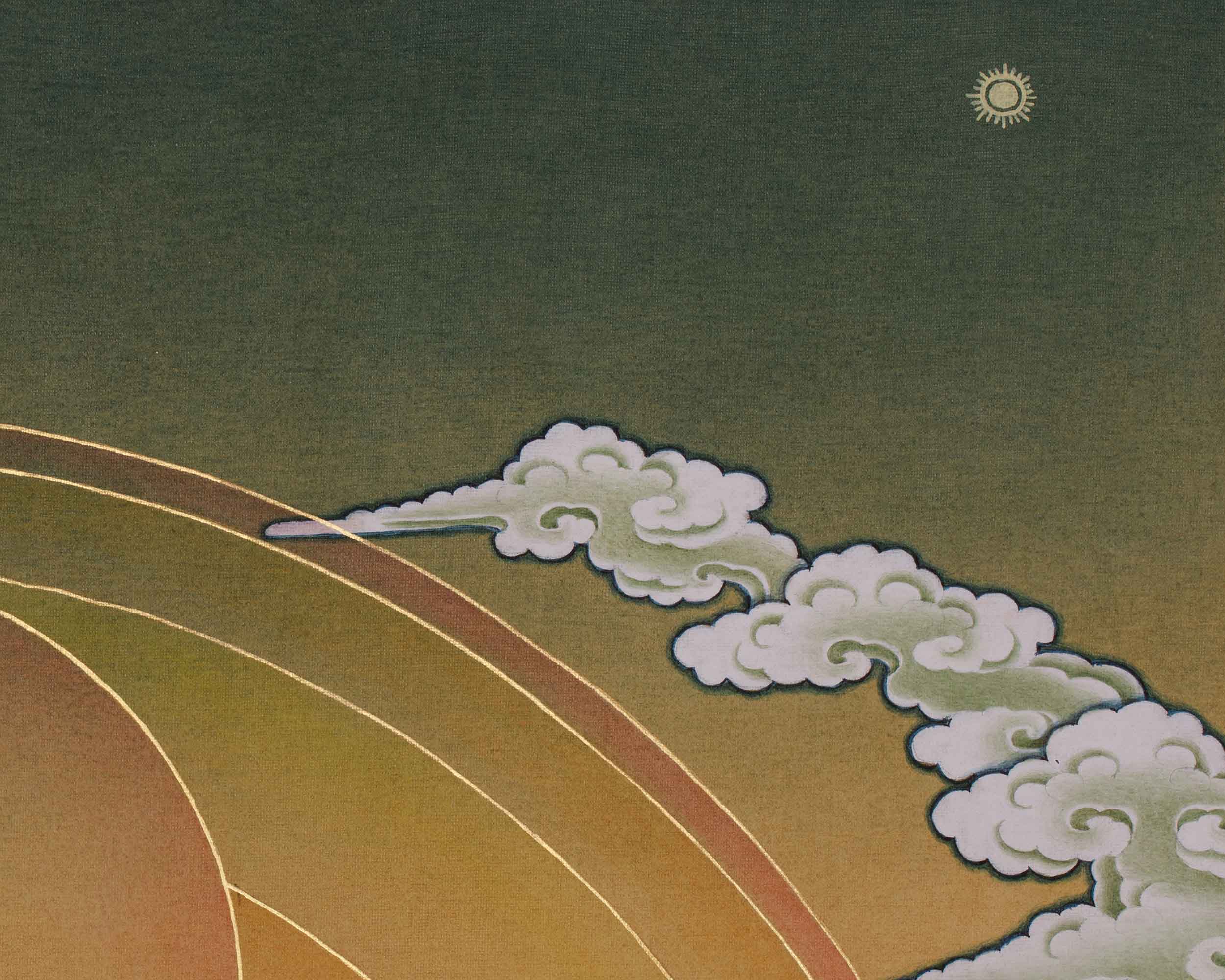 Enlightenment Shakyamuni Buddha Painting | A Sacred Depiction of the Buddha’s Awakening