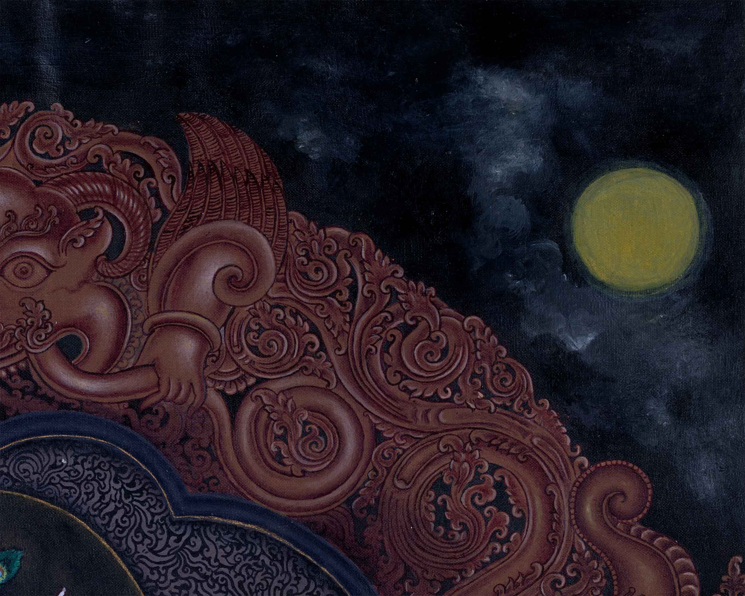 Highly Revered Hindu Deity Sree Vishnu Giclee Print | Vishnu, The God Of Preservation Art