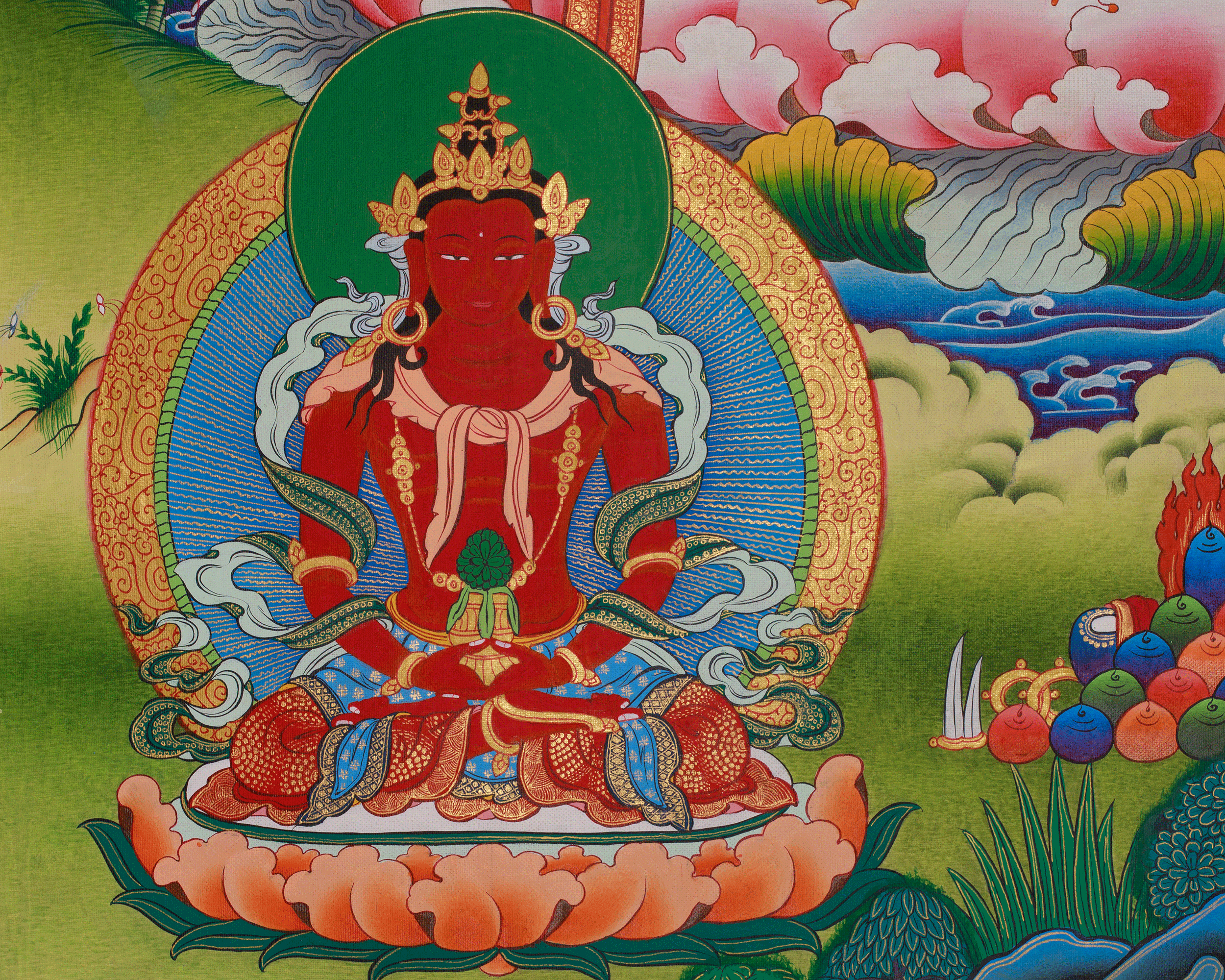 Sacred Thangka of White Tara | Revered Female Buddha In Vajrayana Buddhism